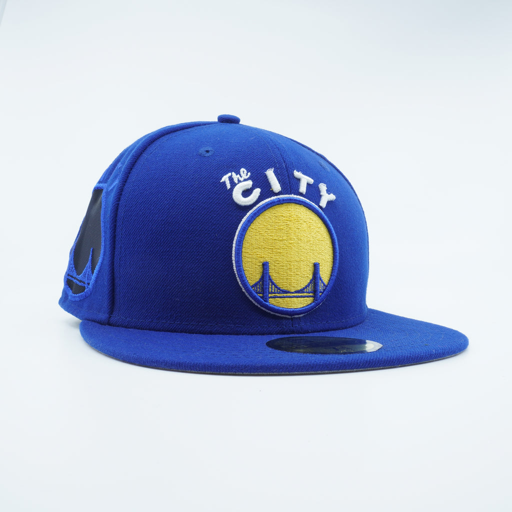 [80294944] Mens New Era NBA GOLDEN STATE WARRIORS FRESH SIDE 5950 FITTED - BLUE