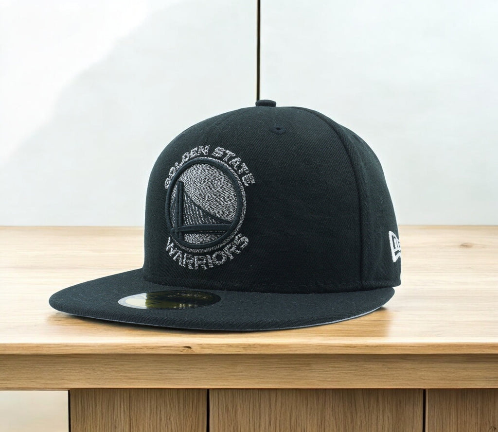 [80476491] Mens New Era NBA GS WARRIORS TEAM TWISTED 5950 FITTED - BLACK