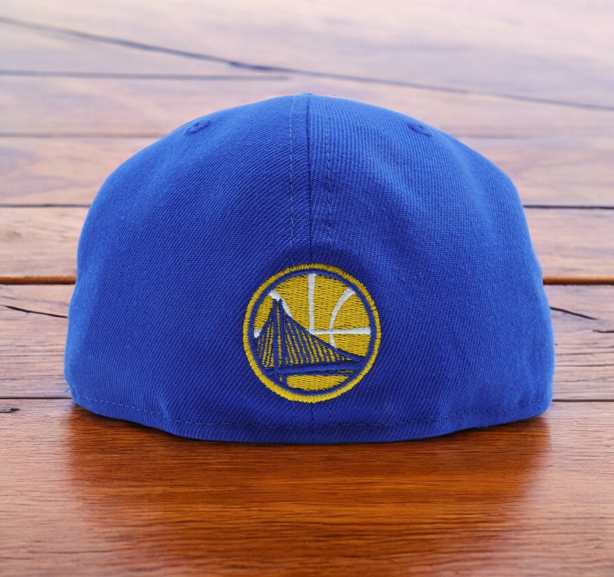 [80632949] Mens New Era NBA GS WARRIORS 5950 GOLD STATED METAL BADGE FITTED-BLUE