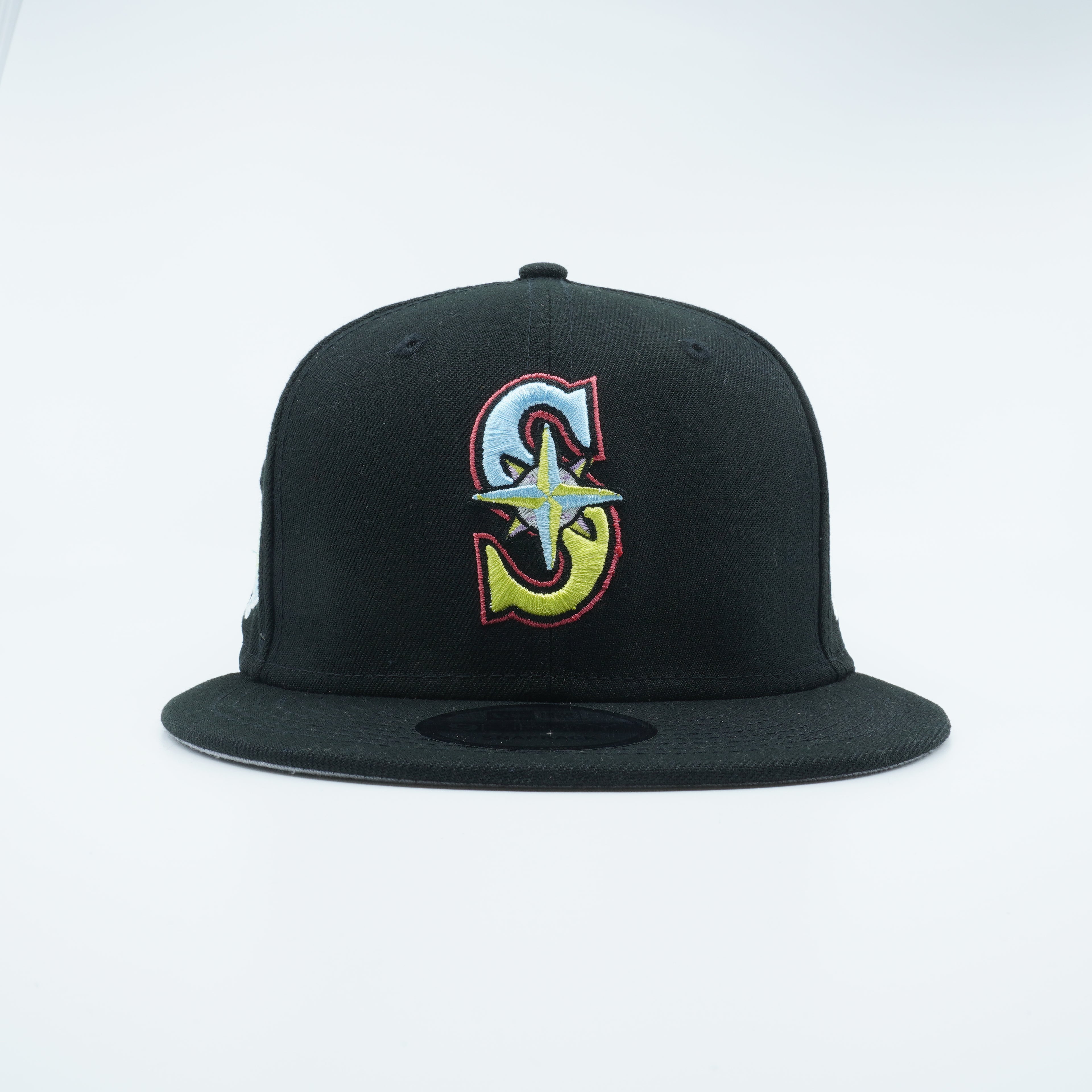 [60303747] Mens New Era MLB SEATTLE MARINERS 950 SNAPBACK 'PINSTRIPES' - BLACK