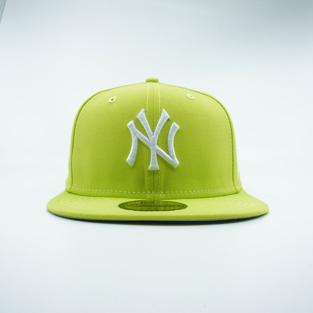 [70617731] Mens New Era MLB NY YANKEES 5950 FITTED - CYBER GREEN/WHITE