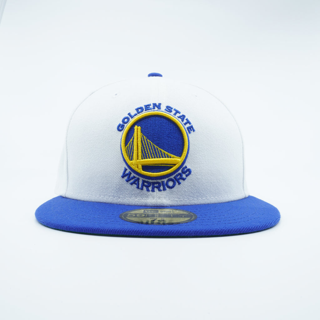 [11553008] Mens New Era NBA GOLDEN STATE WARRIORS 5950 FITTED - WHITE/BLUE