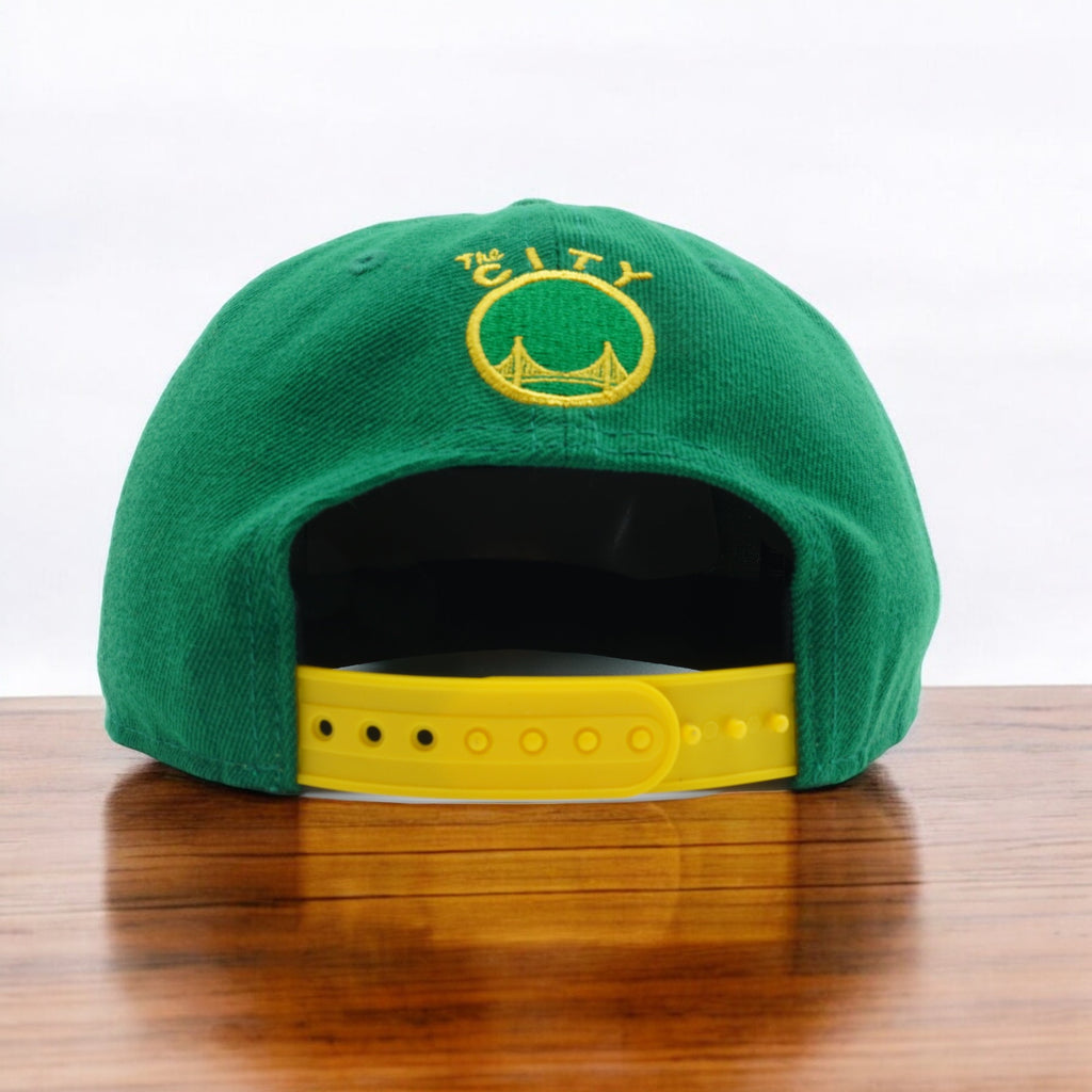 [CITY-GREEN] Mens New Era NBA GS WARRIORS 940 SNAPBACK CITY EDITION-GREEN/YELLOW