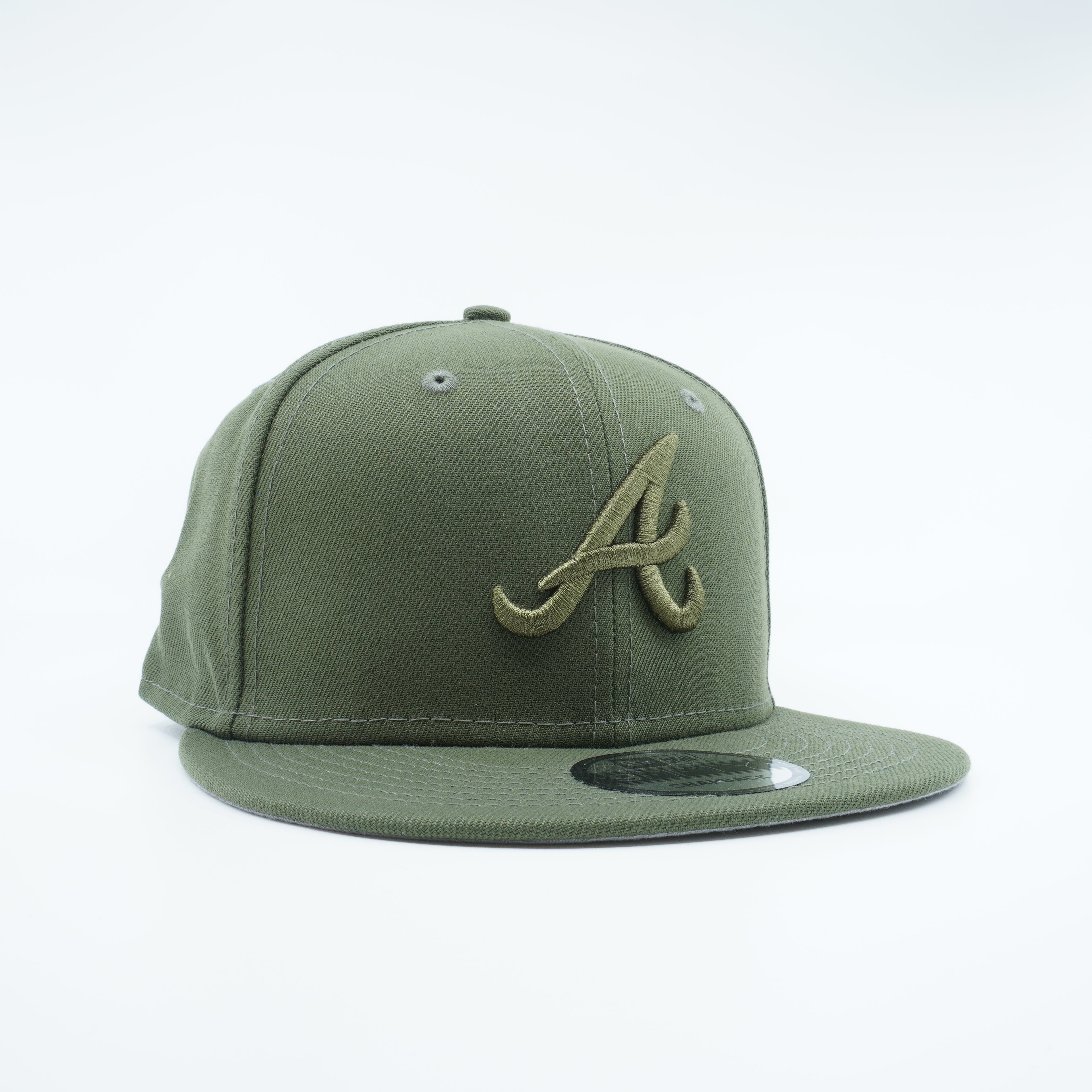 [60166428] Mens New Era MLB ATLANTA BRAVES 950 SNAPBACK 'COLOR PACK'-OLIVE GREEN