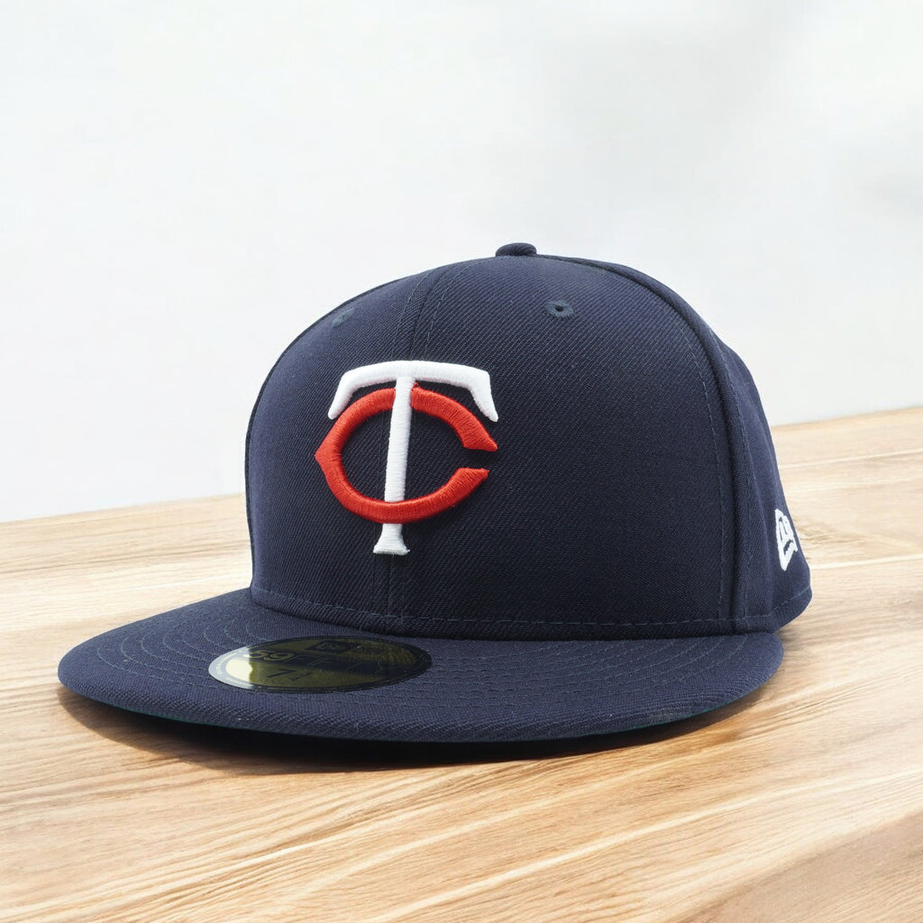 [11596469] Mens New Era MLB MINNESOTA TWINS 5950 FITTED FLAG CITY - BLACK