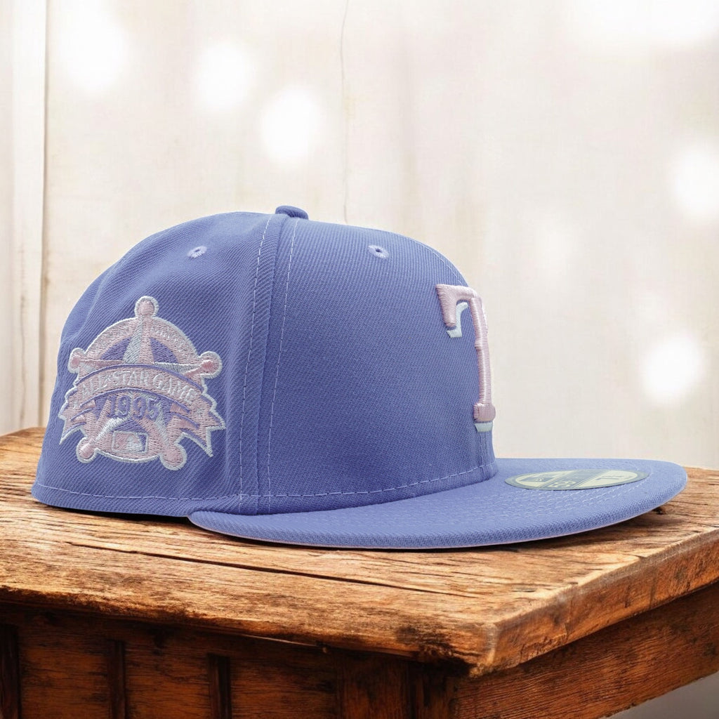 [70691274] Mens New Era MLB TEXAS RANGERS 5950 FITTED '1995 ASG' - LAVANDER/PINK