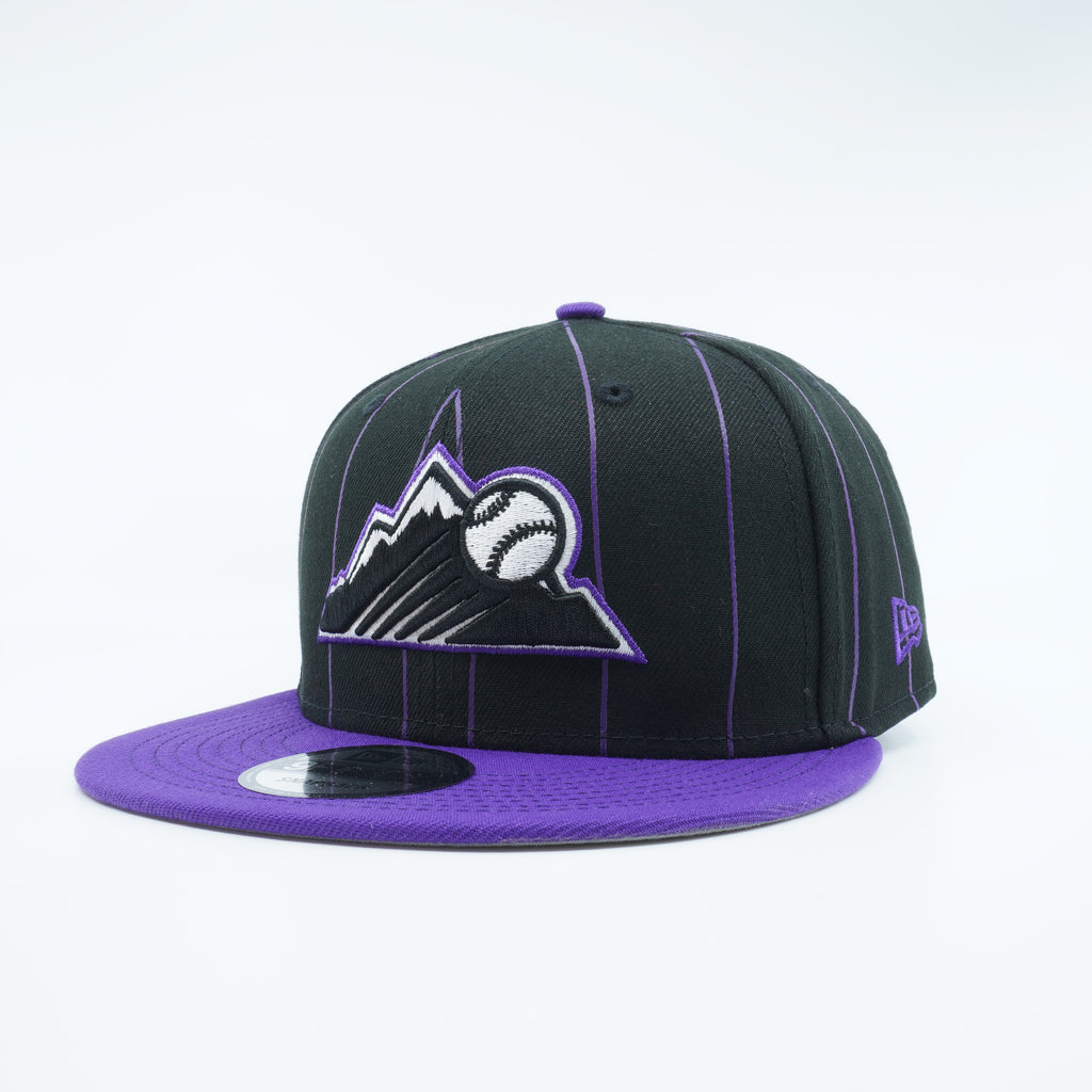 [60305762] Mens New Era MLB COLORADO ROCKIES 950 VINTAGE SNAPBACK - BLACK/PURPLE