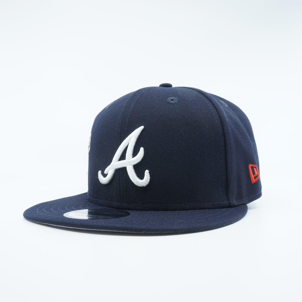 [60311040] Mens New Era MLB ATLANTA BRAVES 950 STRAPBACK CITY CLUSTER - NAVY