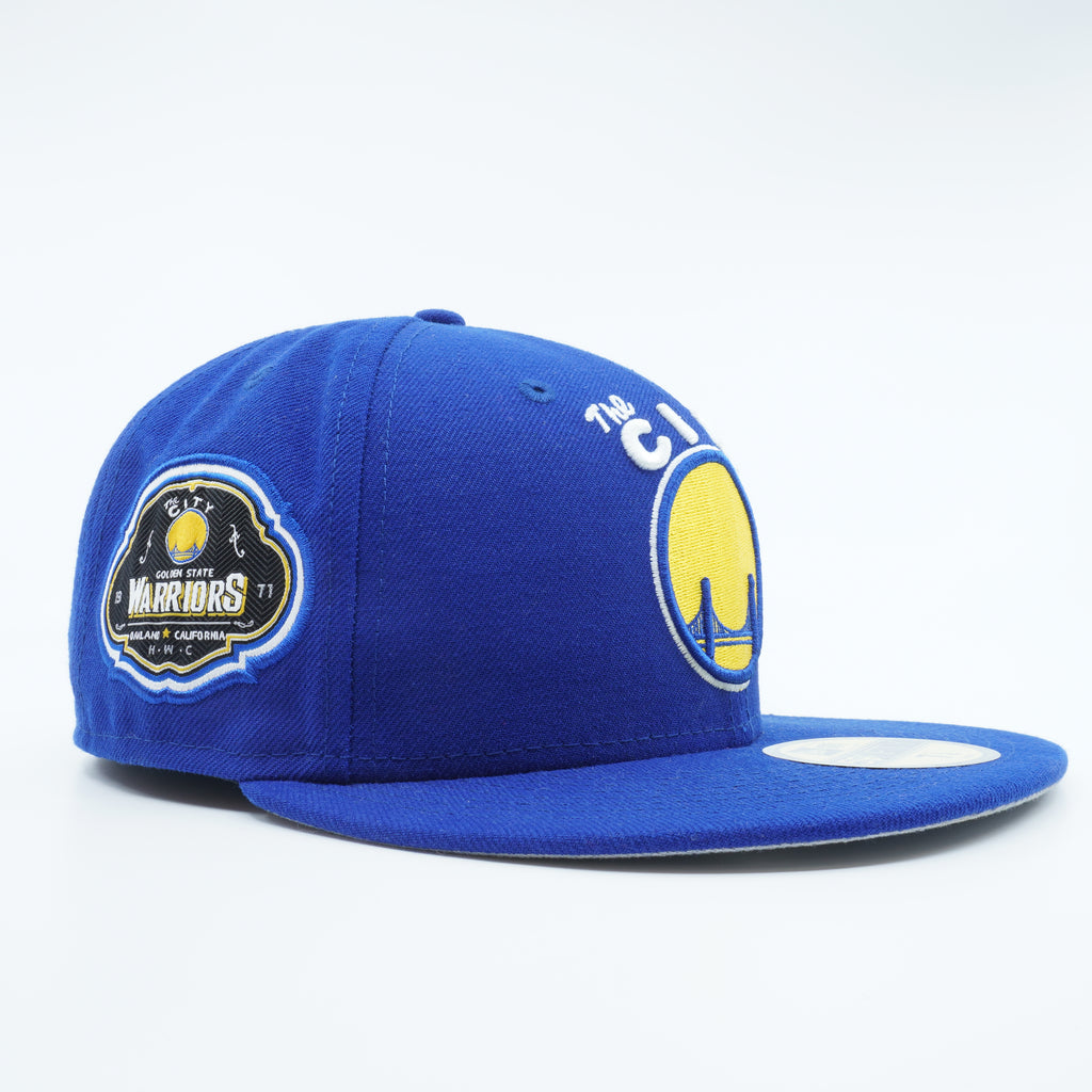 [11371397] Mens New Era NBA GS WARRIORS THE CITY TEAM SUPERB 5950 FITTED - BLUE