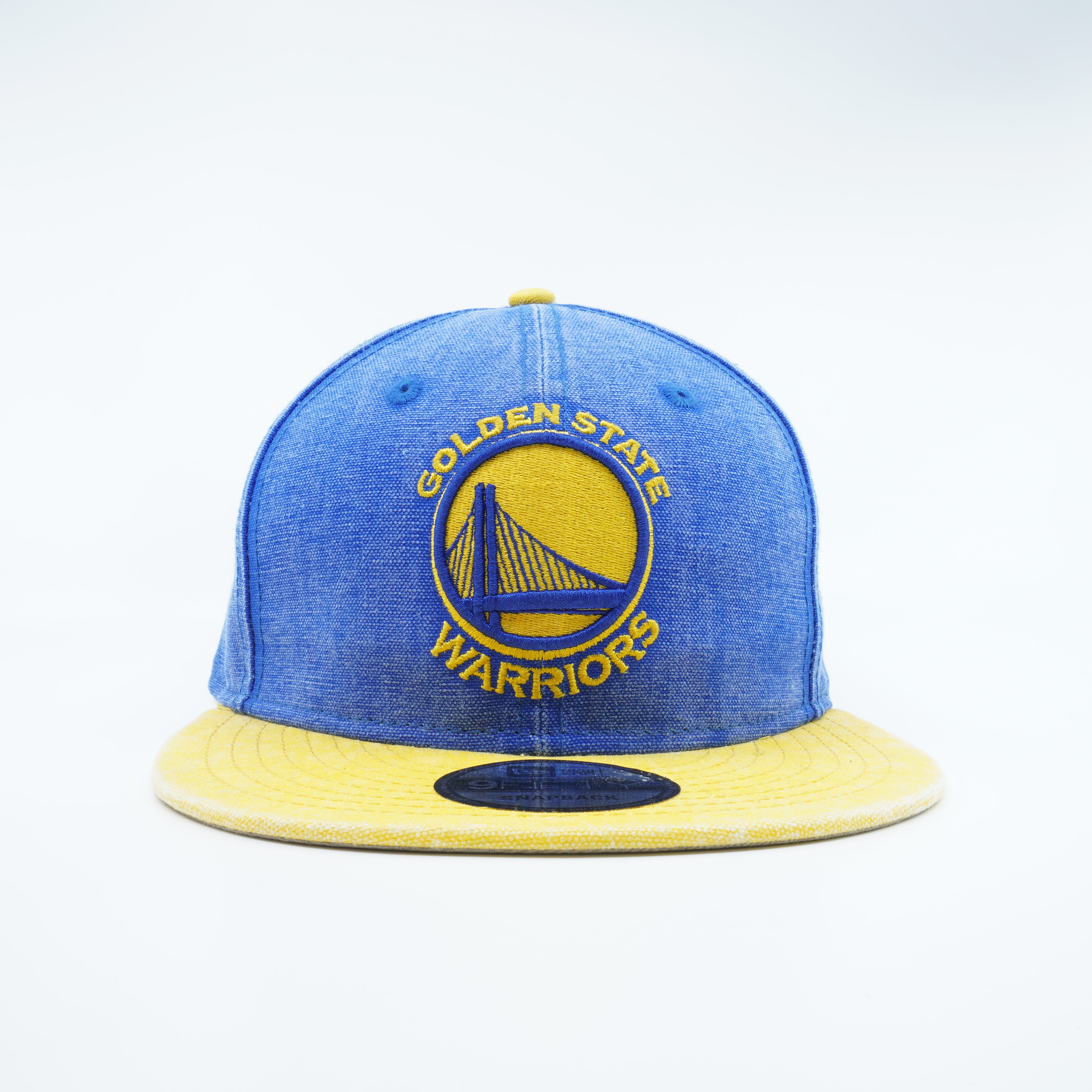 [80442269] Mens New Era NBA GS WARRIORS RUGGED CANVAS 950 SNAPBACK - BLUE/YELLOW
