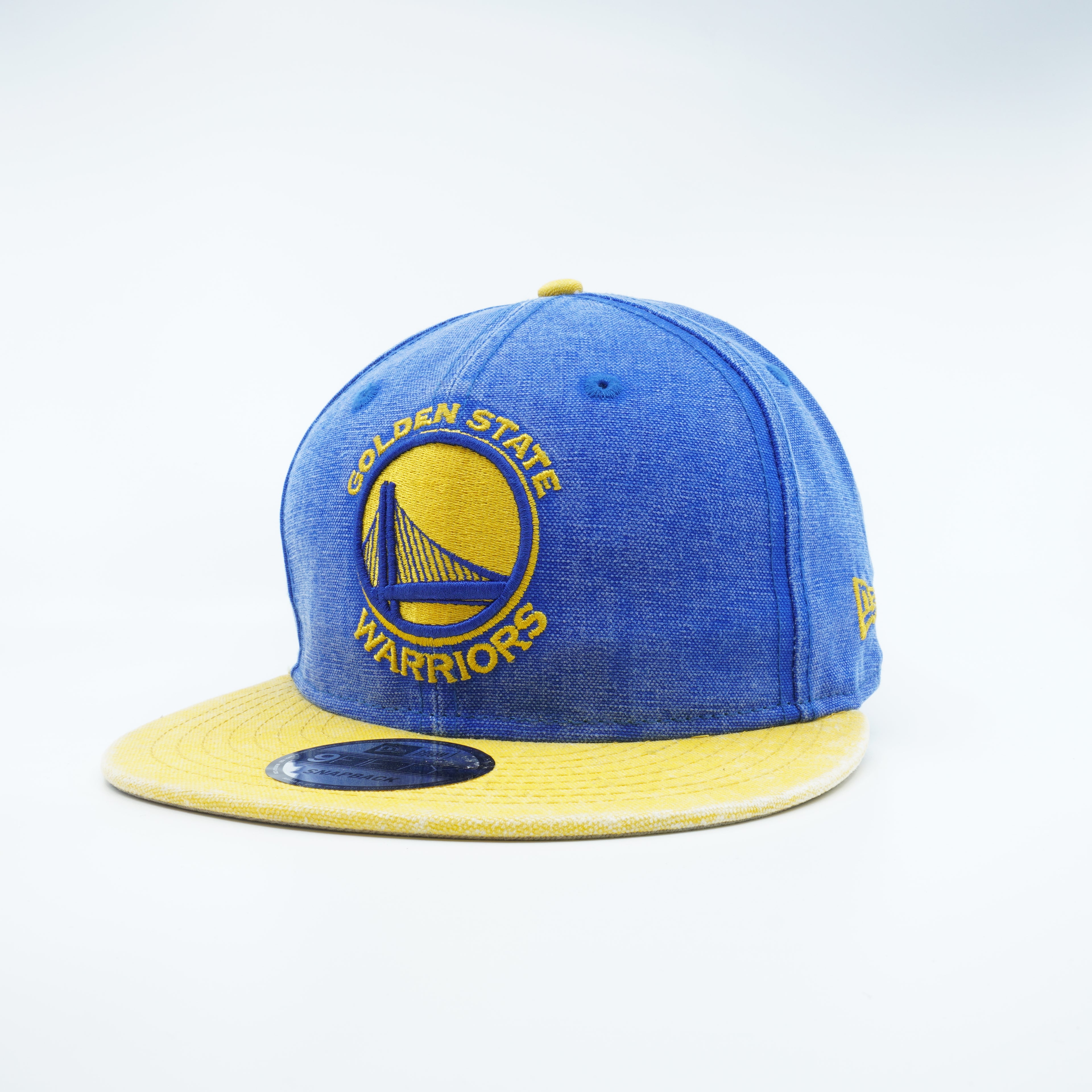 [80442269] Mens New Era NBA GS WARRIORS RUGGED CANVAS 950 SNAPBACK - BLUE/YELLOW