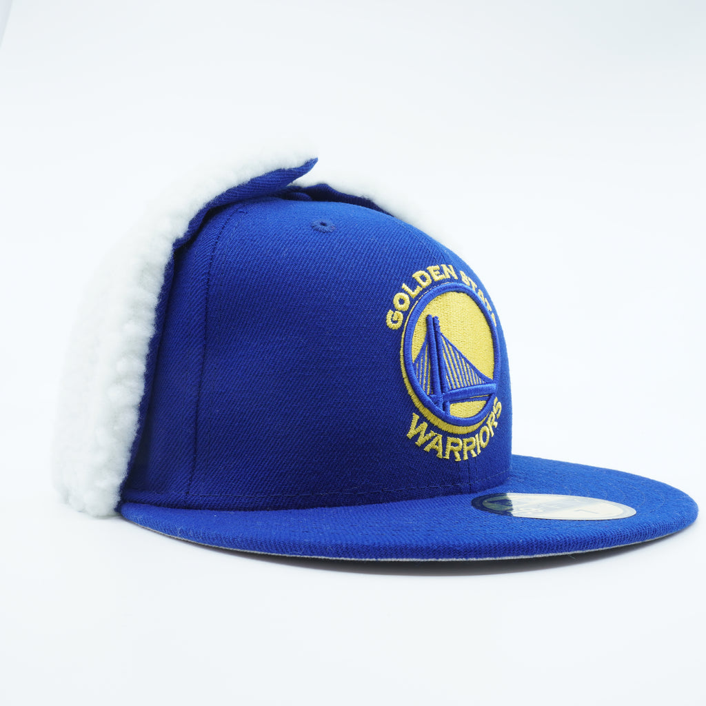 [80400709] Mens New Era NBA GS WARRIORS 5950 FITTED 'ROYAL FLURRY FIT DOGEAR'