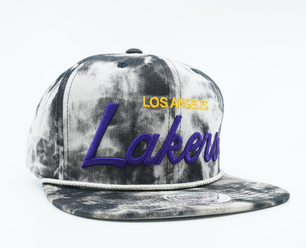 [NQ92Z-MTC-A-5LAKERS] MENS MITCHELL & NESS NBA LA LAKERS SPECIAL SCRIPT SNAPBACK