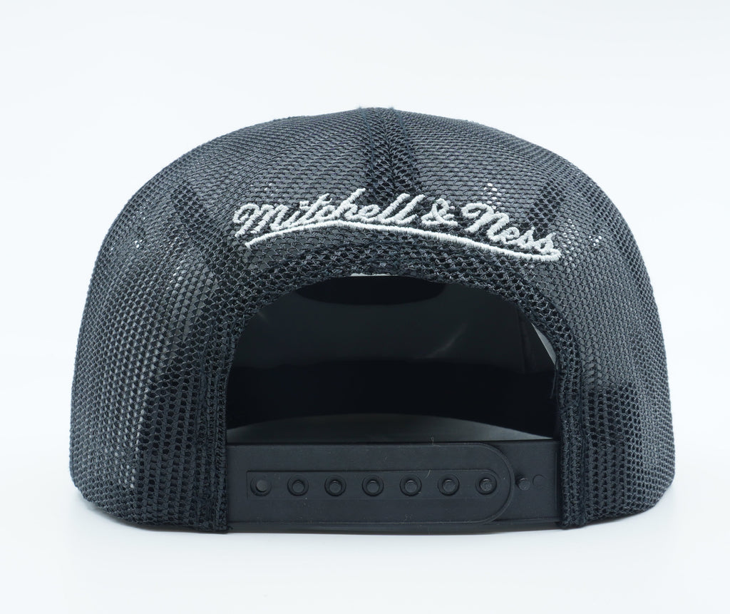 [VB71Z-FAS-A-5BNETS] MENS NBA BROOKLYN NETS ACID WASH DENIM MESH SNAPBACK