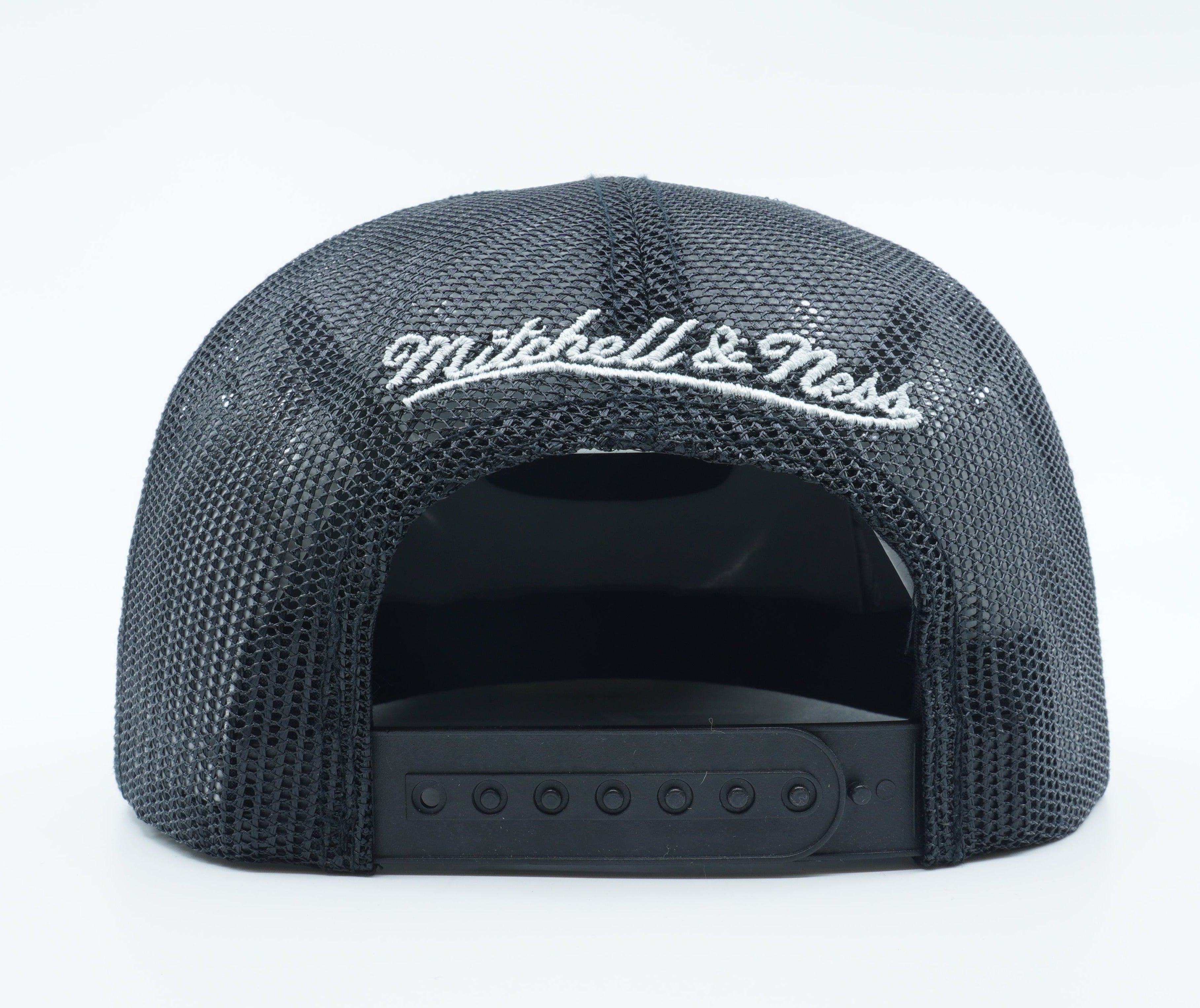 [VB71Z-FAS-A-5BNETS] MENS NBA BROOKLYN NETS ACID WASH DENIM MESH SNAPBACK