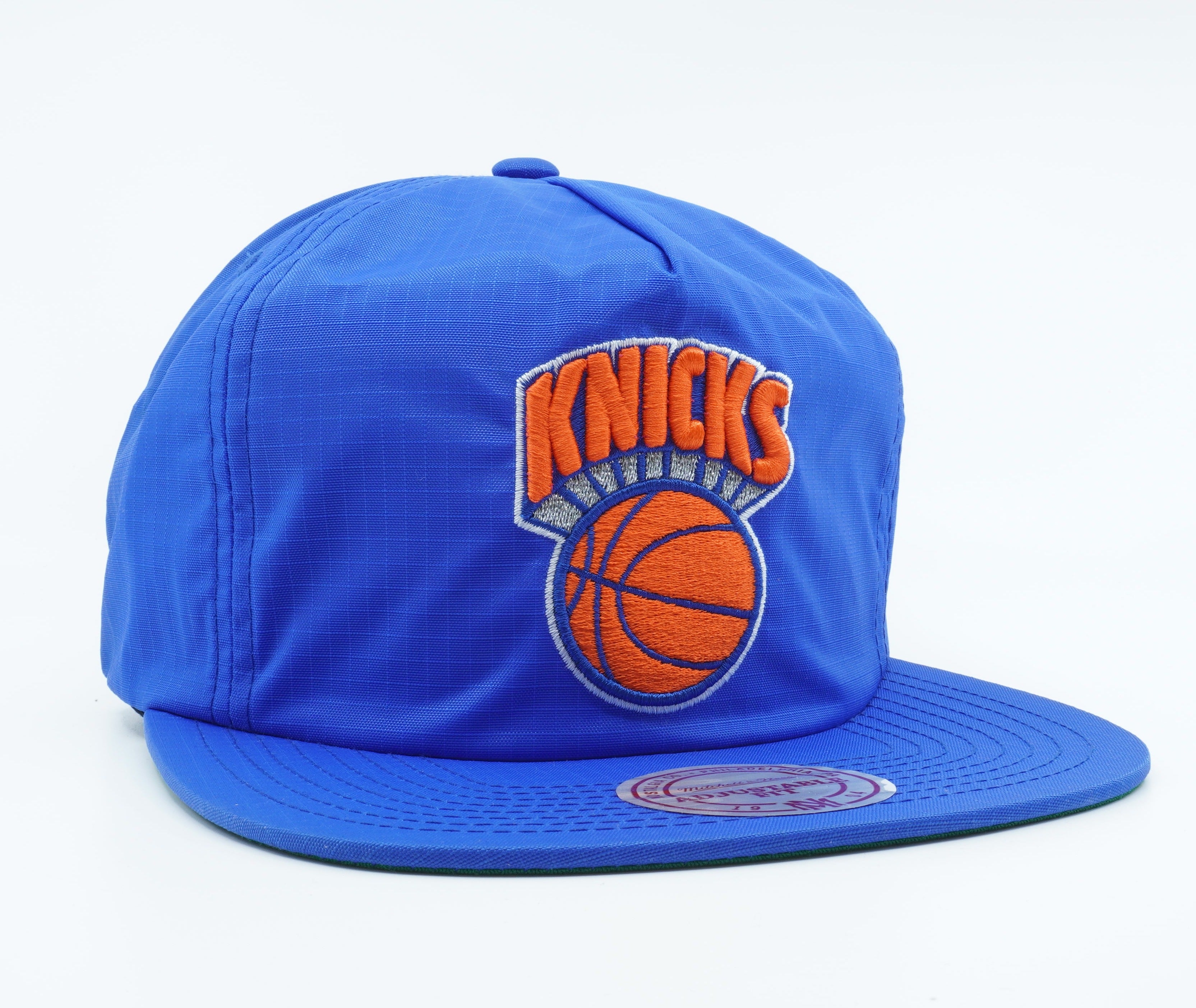 [NK82Z-MTC-A-5KNICK] MENS MITCHELL & NESS NBA NY KNICKS STA4 ZIPBACK HAT - BLUE