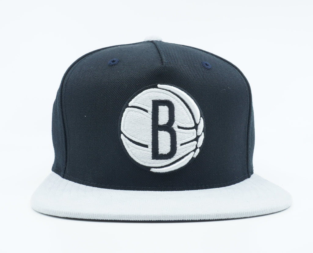[NT56Z-GTE-A-5BNETS] MENS MITCHELL & NESS NBA BROOKLYN NETS CORD VISOR STRAPBACK