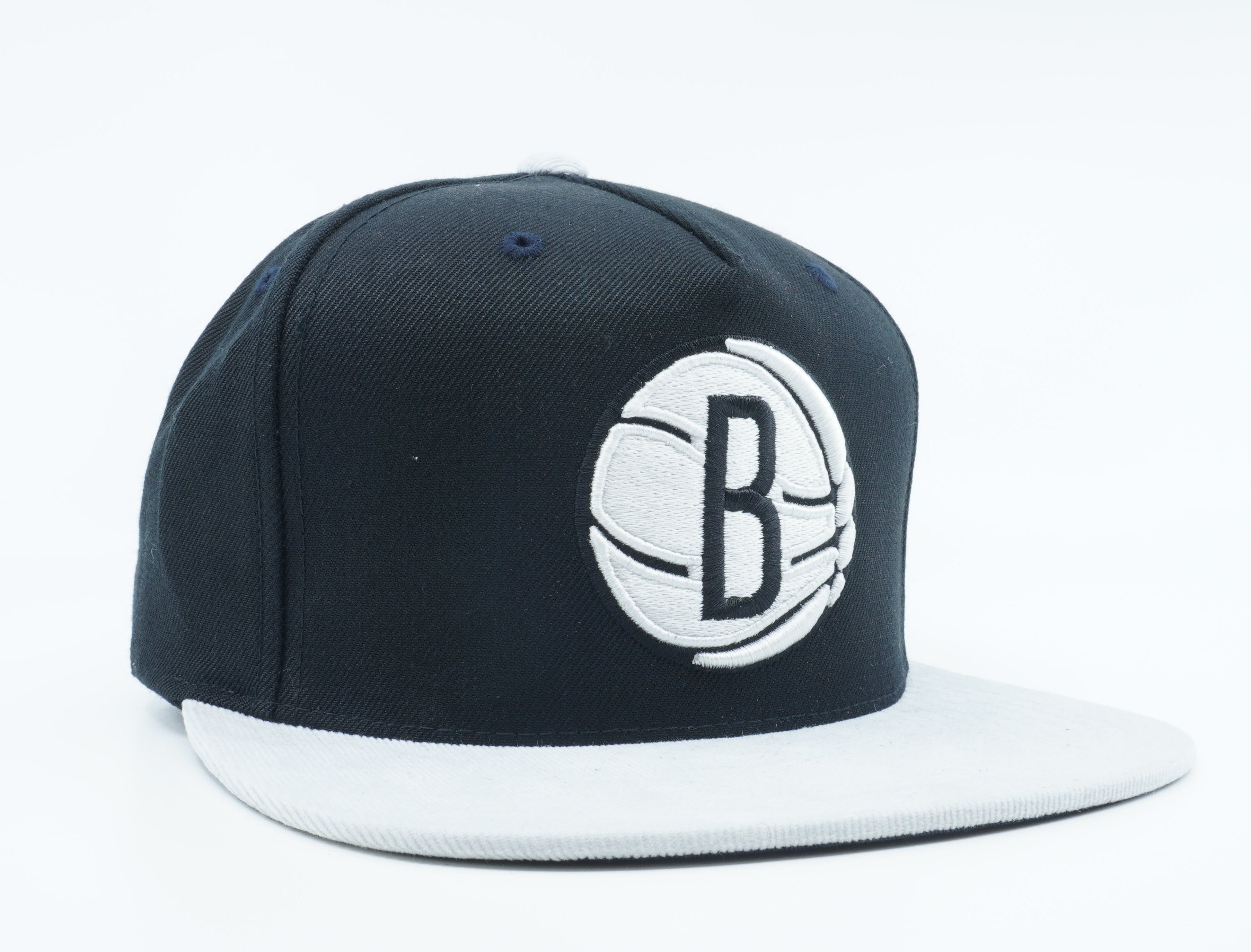 [NT56Z-GTE-A-5BNETS] MENS MITCHELL & NESS NBA BROOKLYN NETS CORD VISOR STRAPBACK
