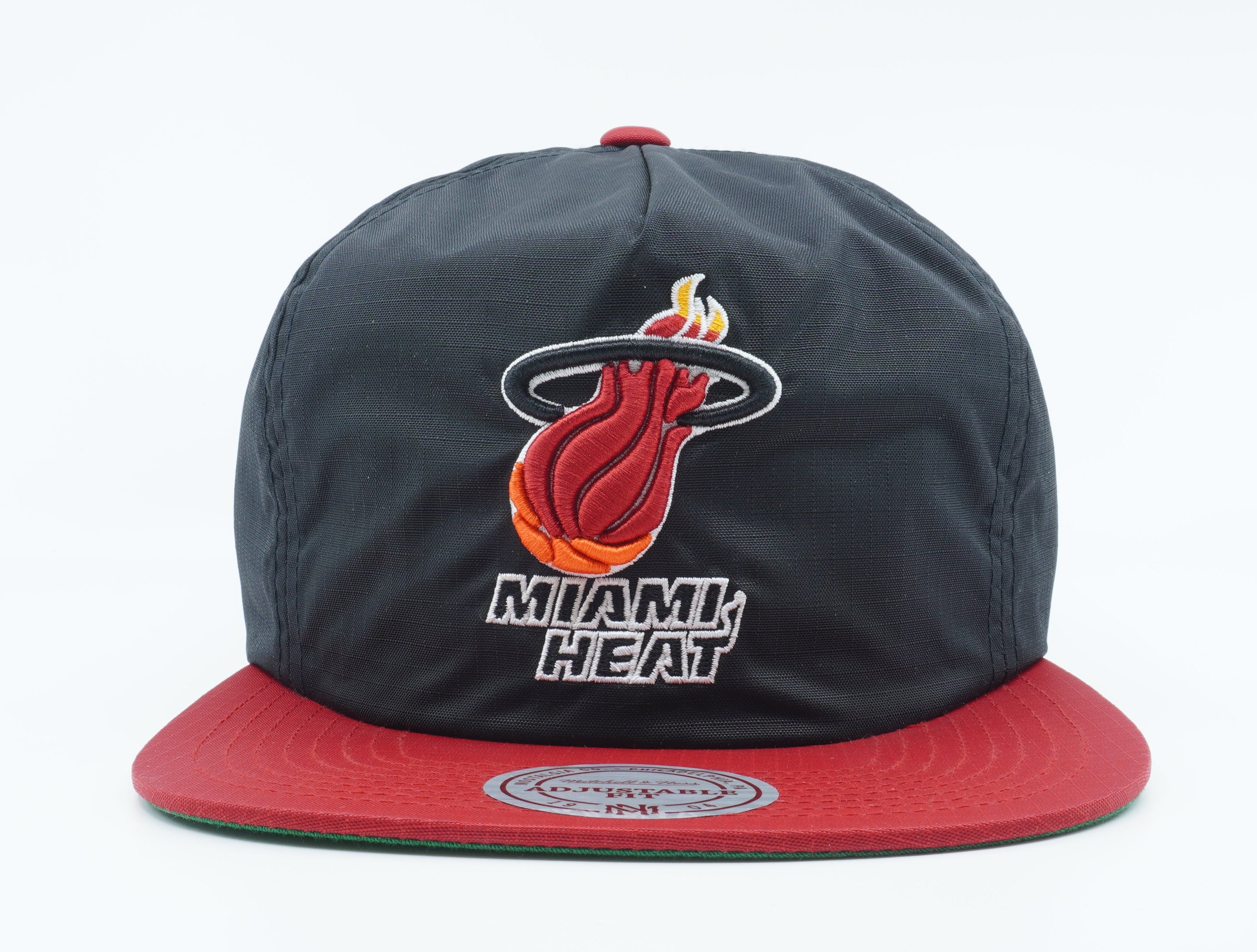 [NT90Z-MTC-A-5HEAT] MENS MITCHELL & NESS NBA MIAMI HEAT NYLON RIPSTOP 2 TONE
