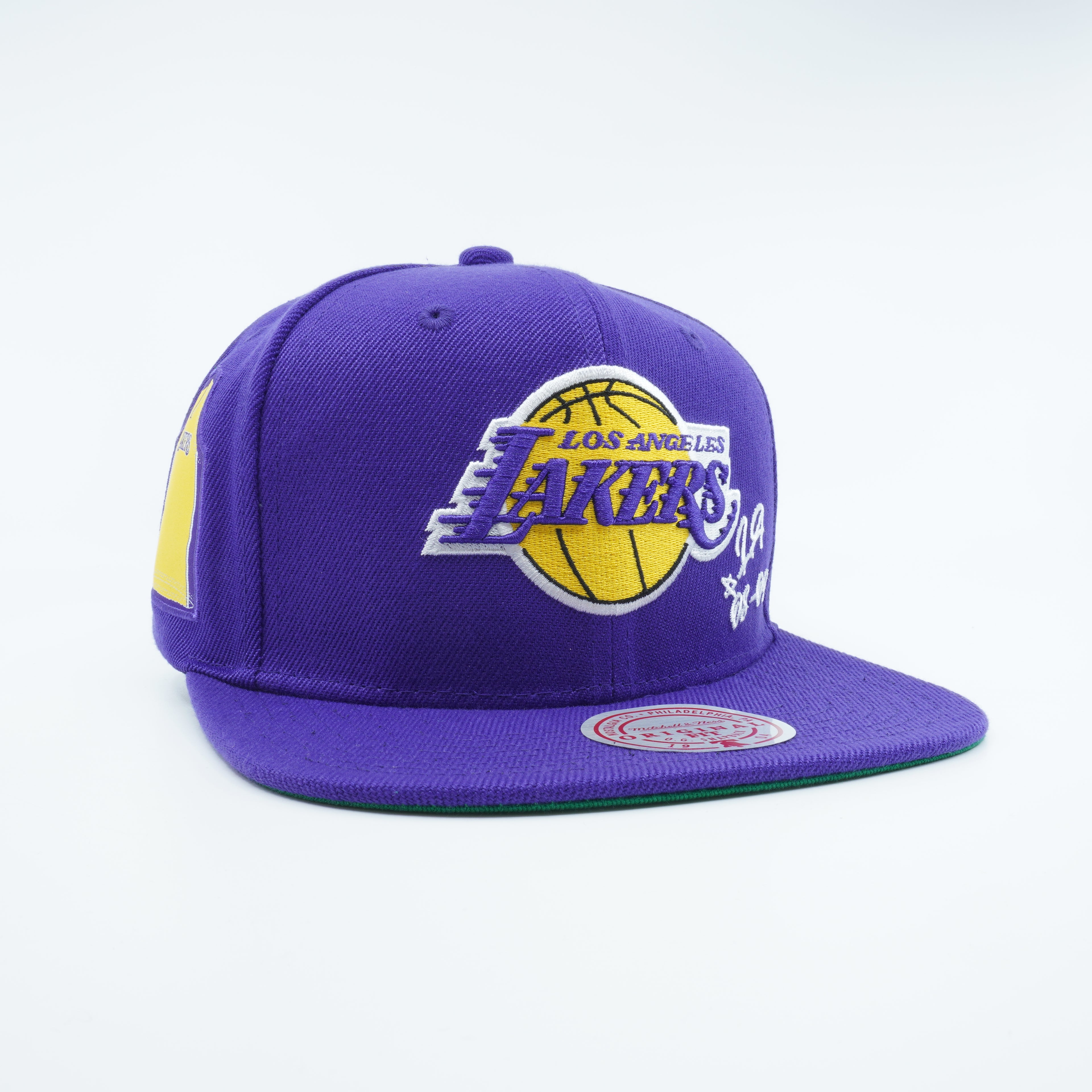 [HHSS4527-LALYYPPPPURP] MENS MITCHELL & NESS NBA LA LAKERS JERSEY LOVE SNAPBACK