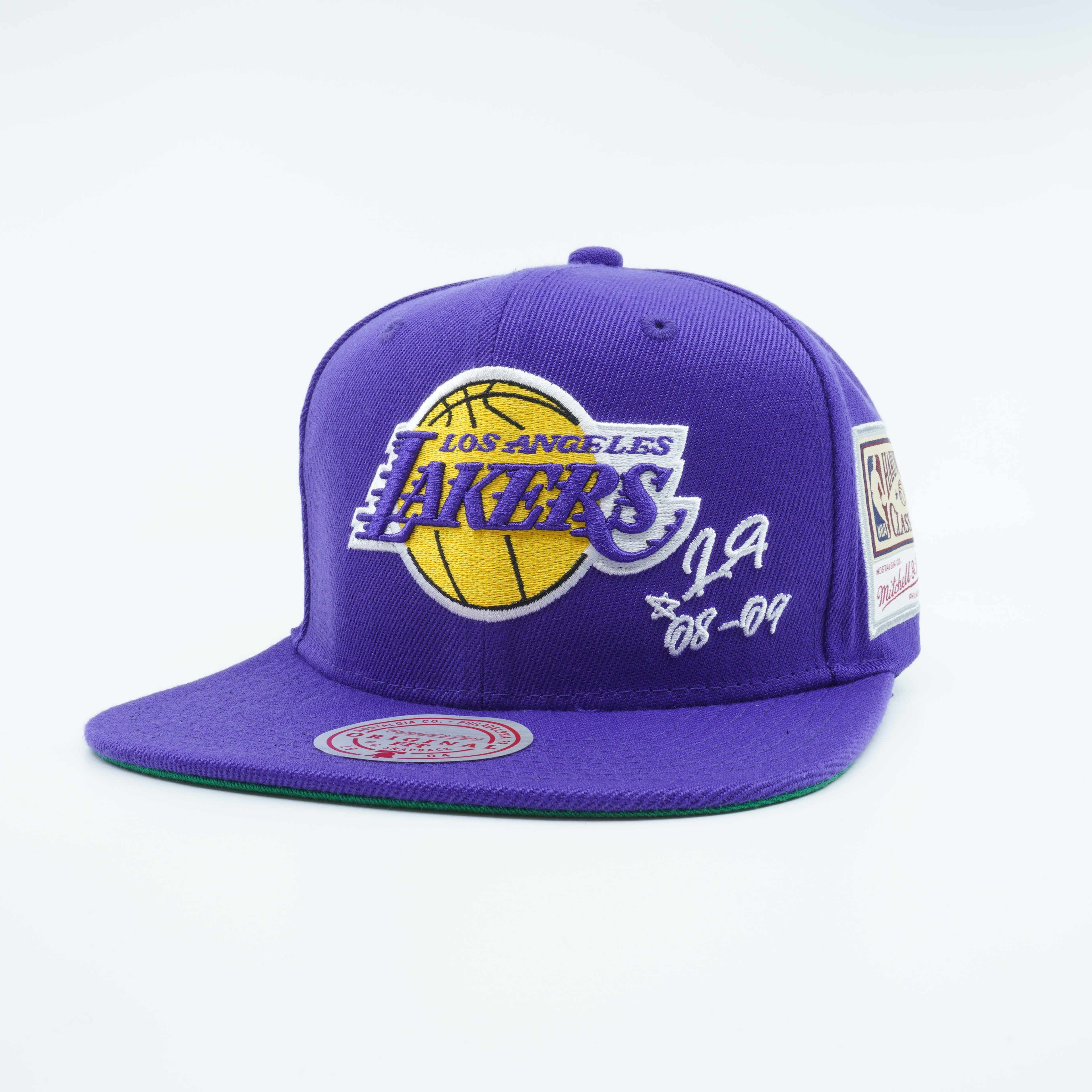 [HHSS4527-LALYYPPPPURP] MENS MITCHELL & NESS NBA LA LAKERS JERSEY LOVE SNAPBACK