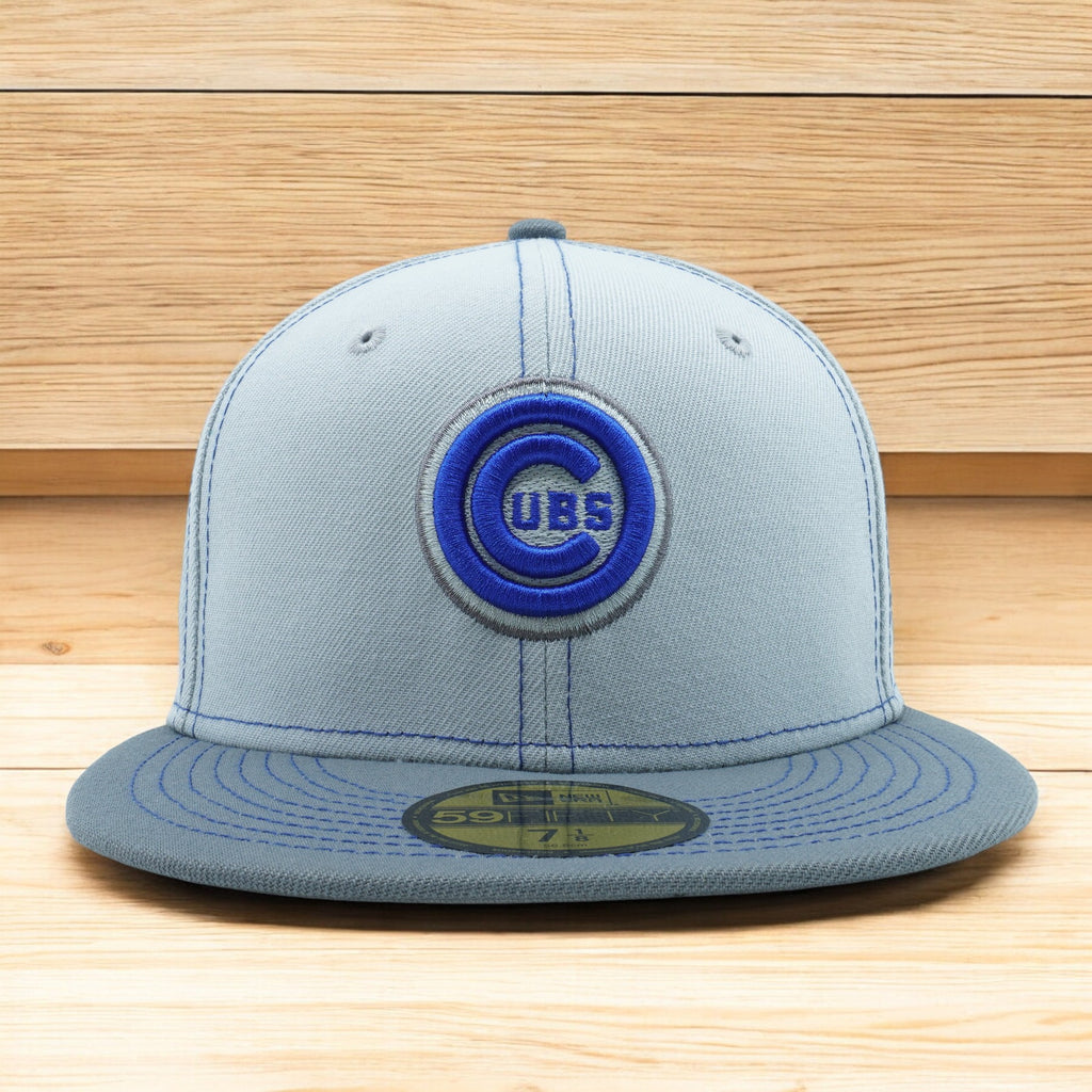 [60310958] MENS NEW ERA MLB CHICAGO CUBS 5950 GRAY POP FITTED - GRAY