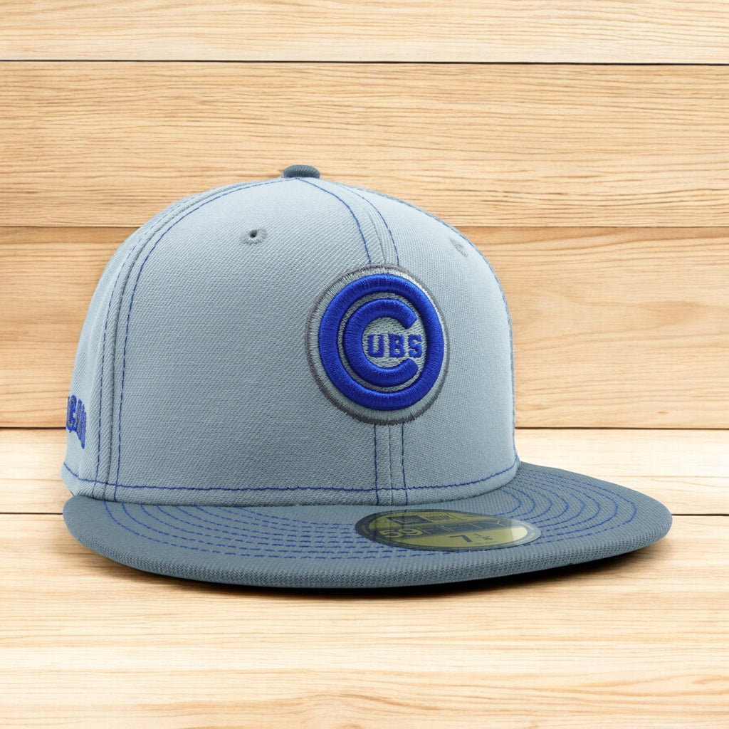 [60310958] MENS NEW ERA MLB CHICAGO CUBS 5950 GRAY POP FITTED - GRAY