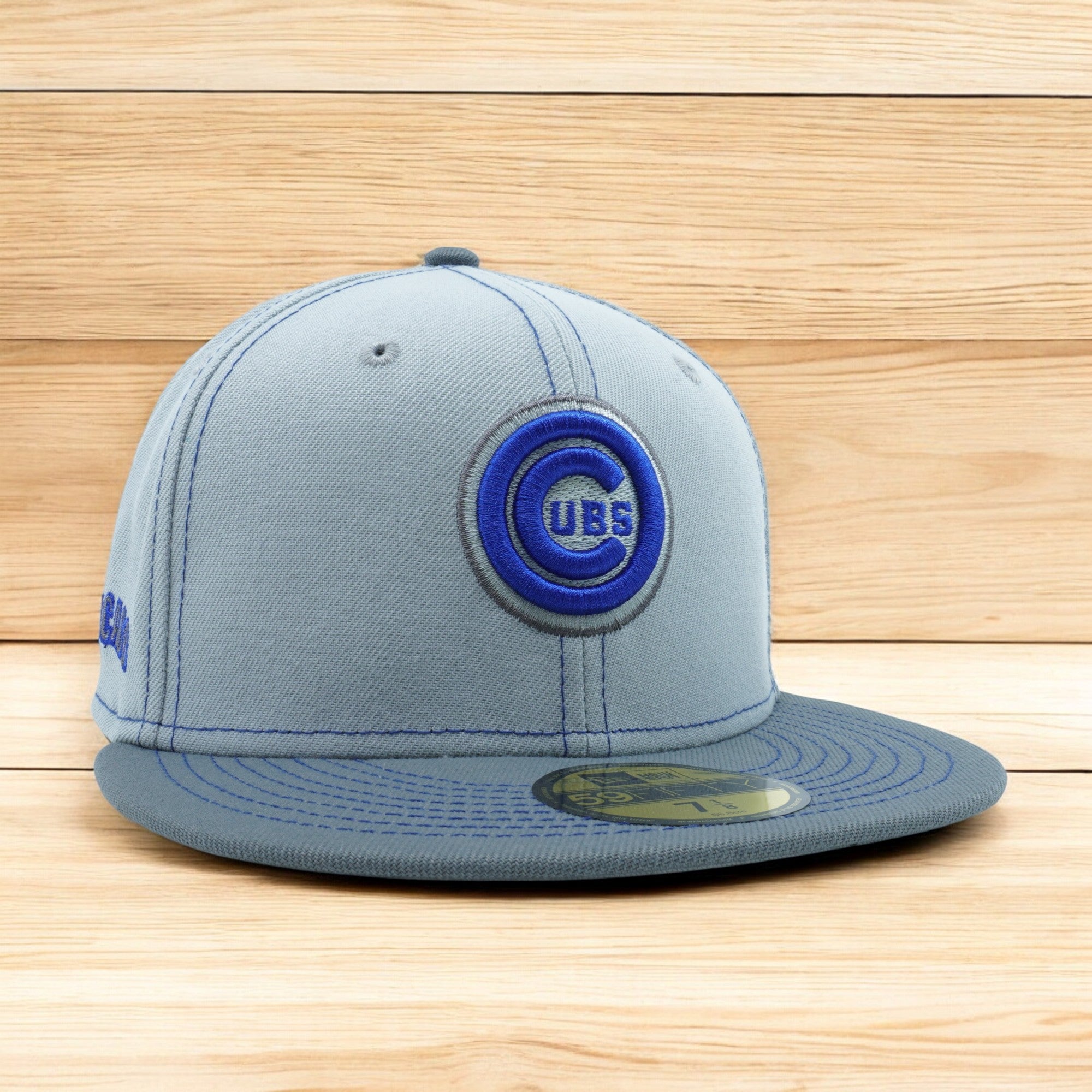 [60310958] MENS NEW ERA MLB CHICAGO CUBS 5950 GRAY POP FITTED - GRAY