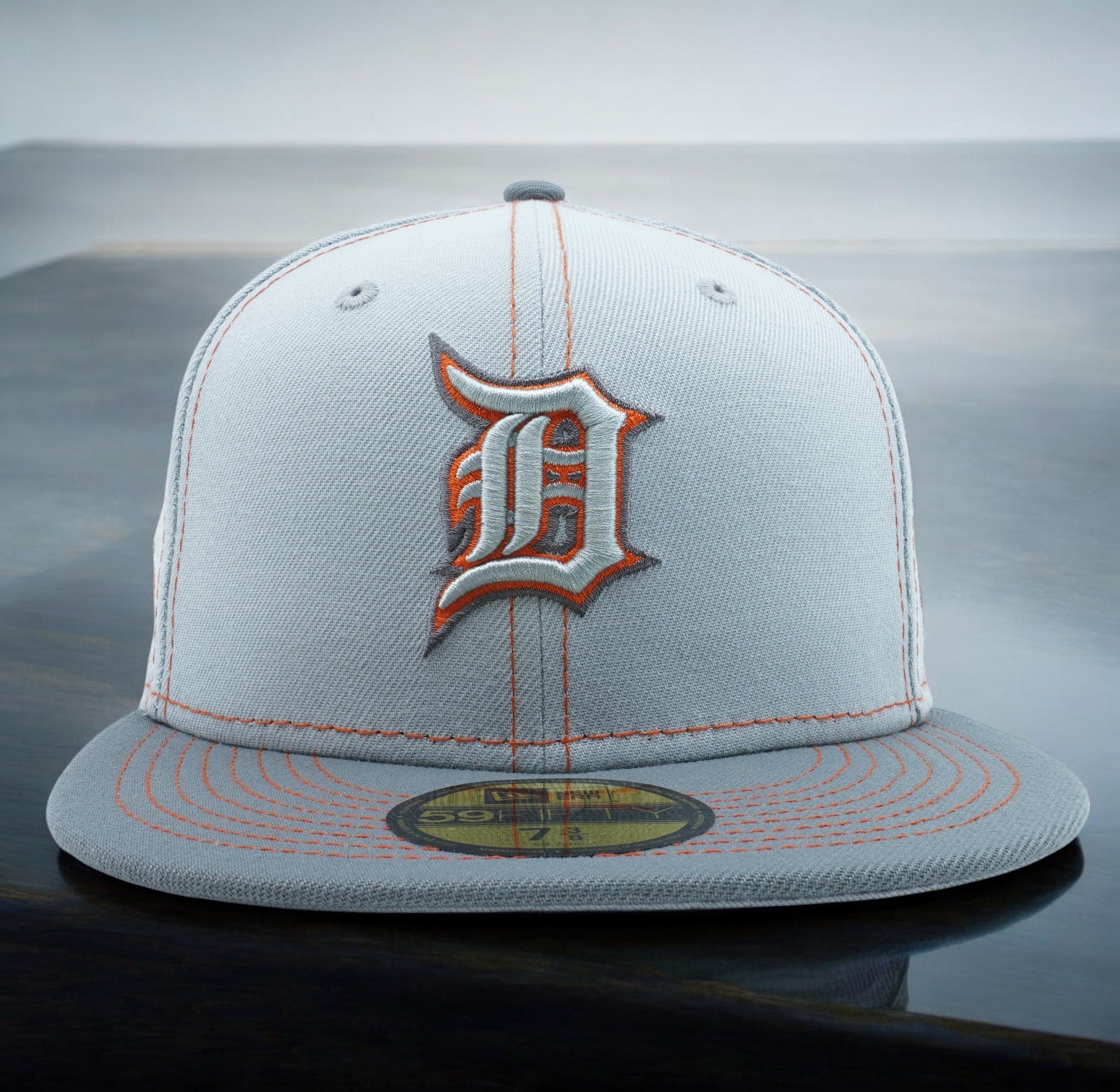 [60310868] MENS NEW ERA MLB DETROIT TIGERS 5950 GRAY POP FITTED - GRAY/ORANGE