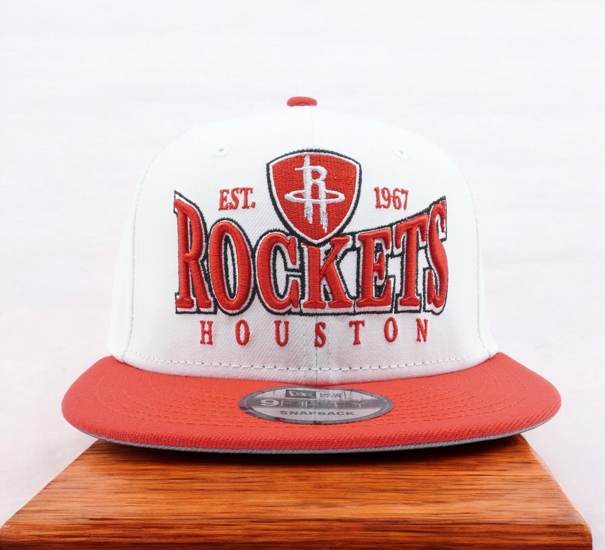 [60310277] MENS NEW ERA NBA HOUSTON ROCKETS 950 CREST STACK SNAPBACK - WHITE/RED