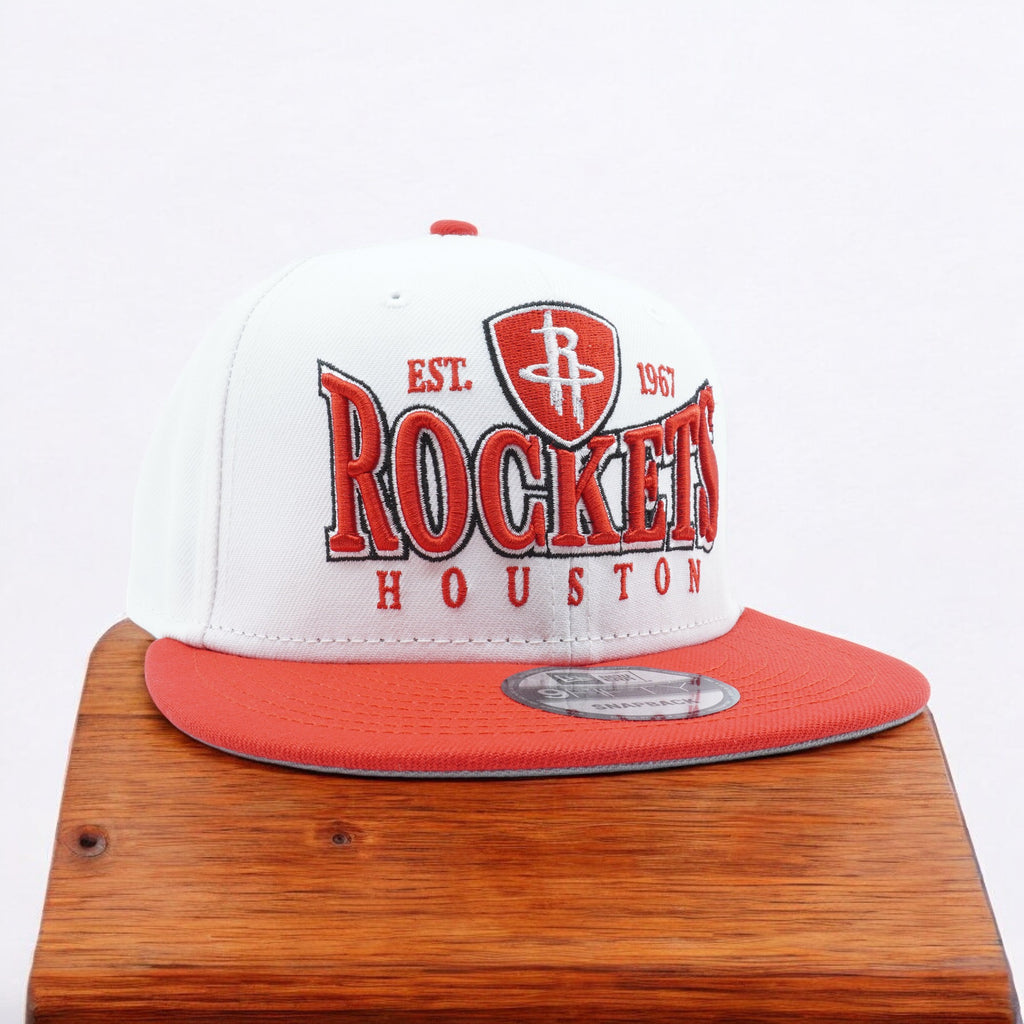 [60310277] MENS NEW ERA NBA HOUSTON ROCKETS 950 CREST STACK SNAPBACK - WHITE/RED