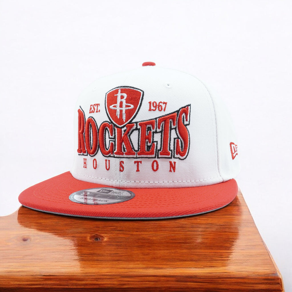 [60310277] MENS NEW ERA NBA HOUSTON ROCKETS 950 CREST STACK SNAPBACK - WHITE/RED