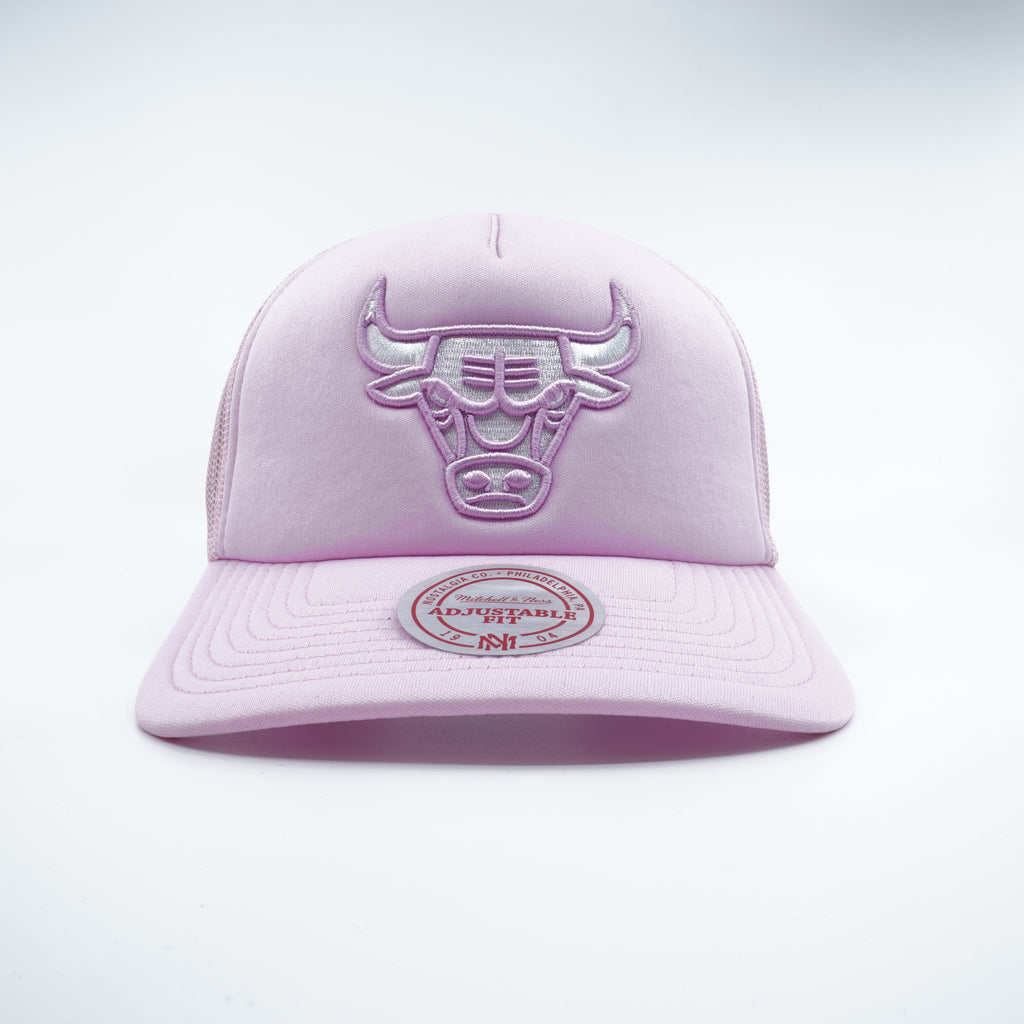 [5HSSLD21131-CBUPINK] MENS NBA CHICAGO BULLS PASTEL TRUCKER SNAPBACK