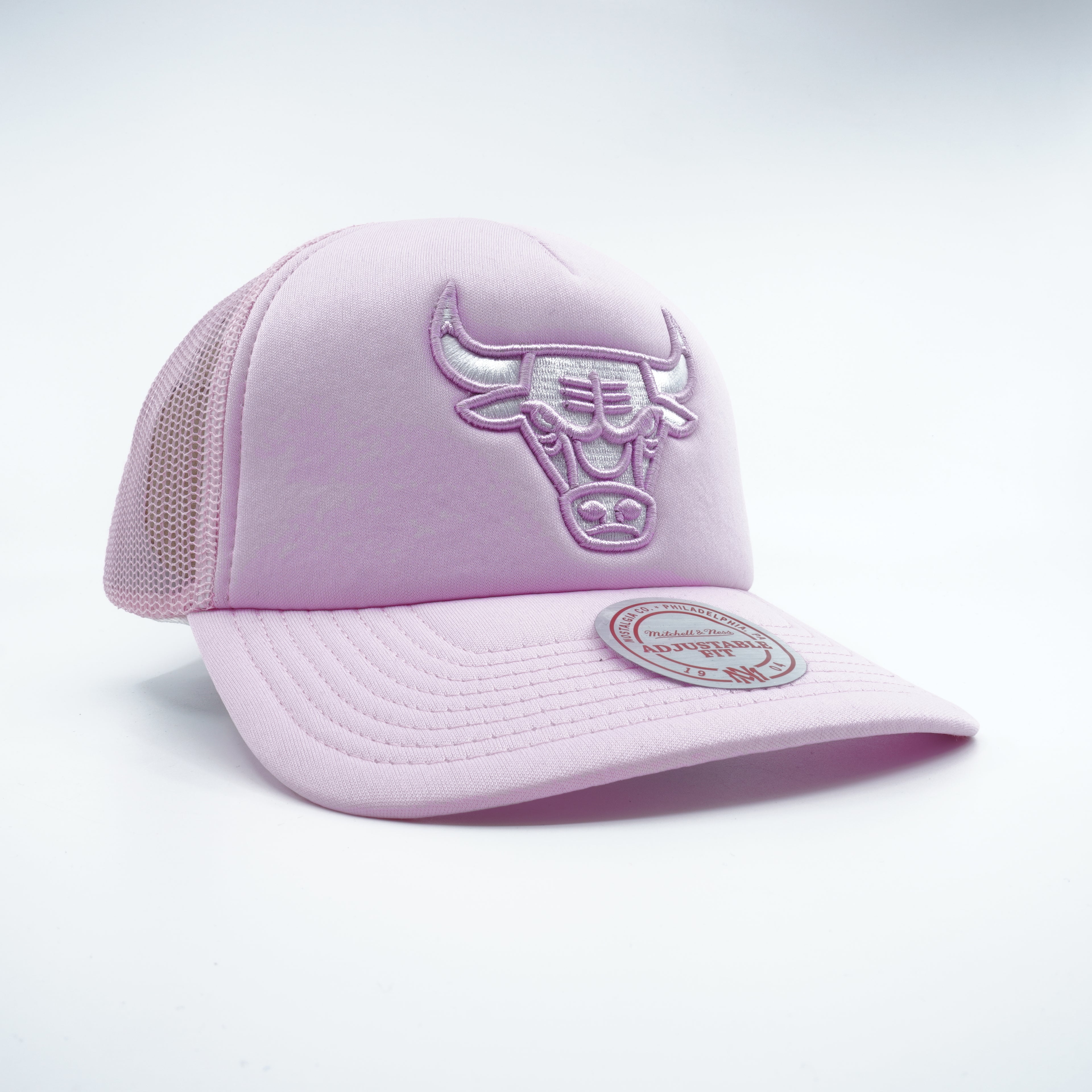 [5HSSLD21131-CBUPINK] MENS NBA CHICAGO BULLS PASTEL TRUCKER SNAPBACK
