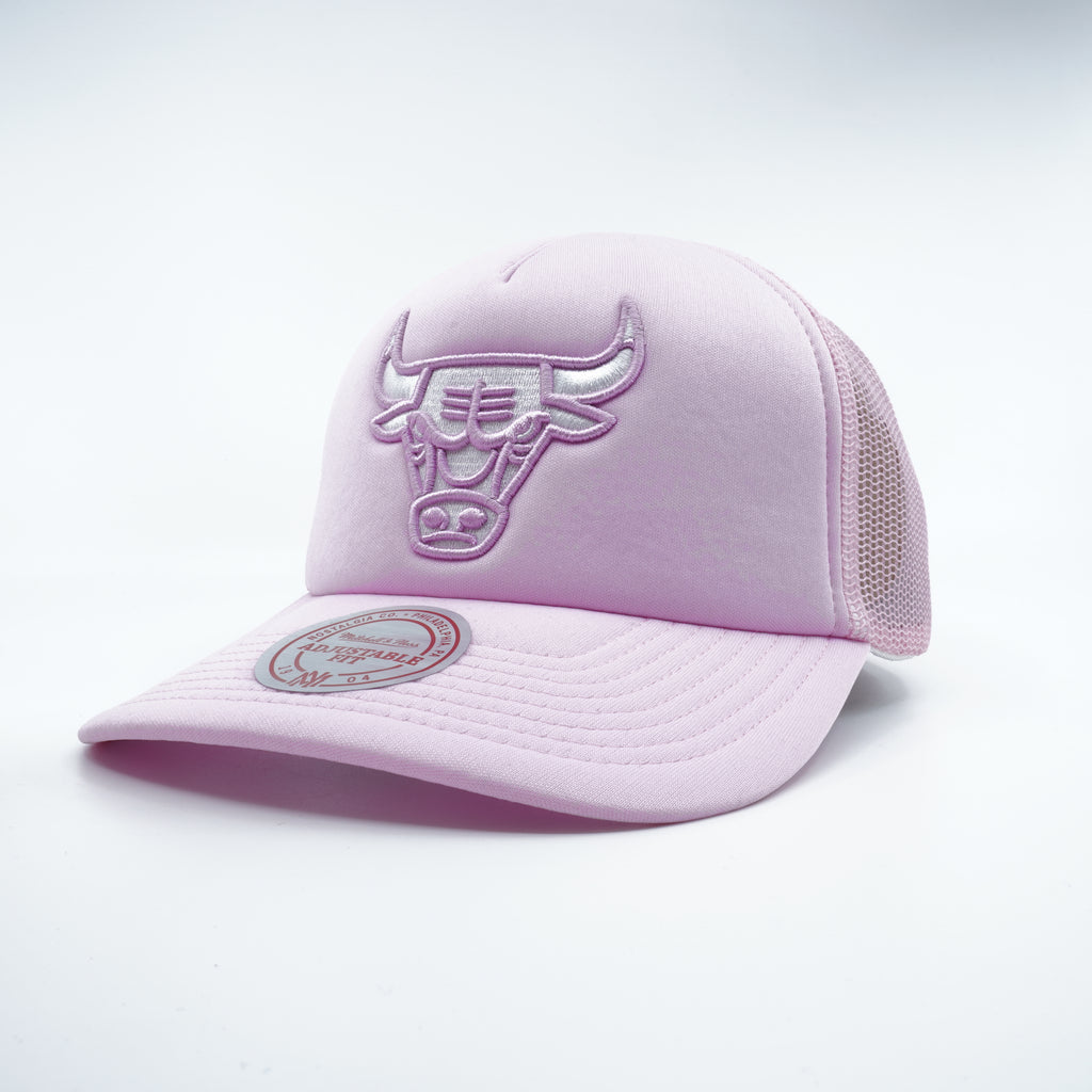[5HSSLD21131-CBUPINK] MENS NBA CHICAGO BULLS PASTEL TRUCKER SNAPBACK