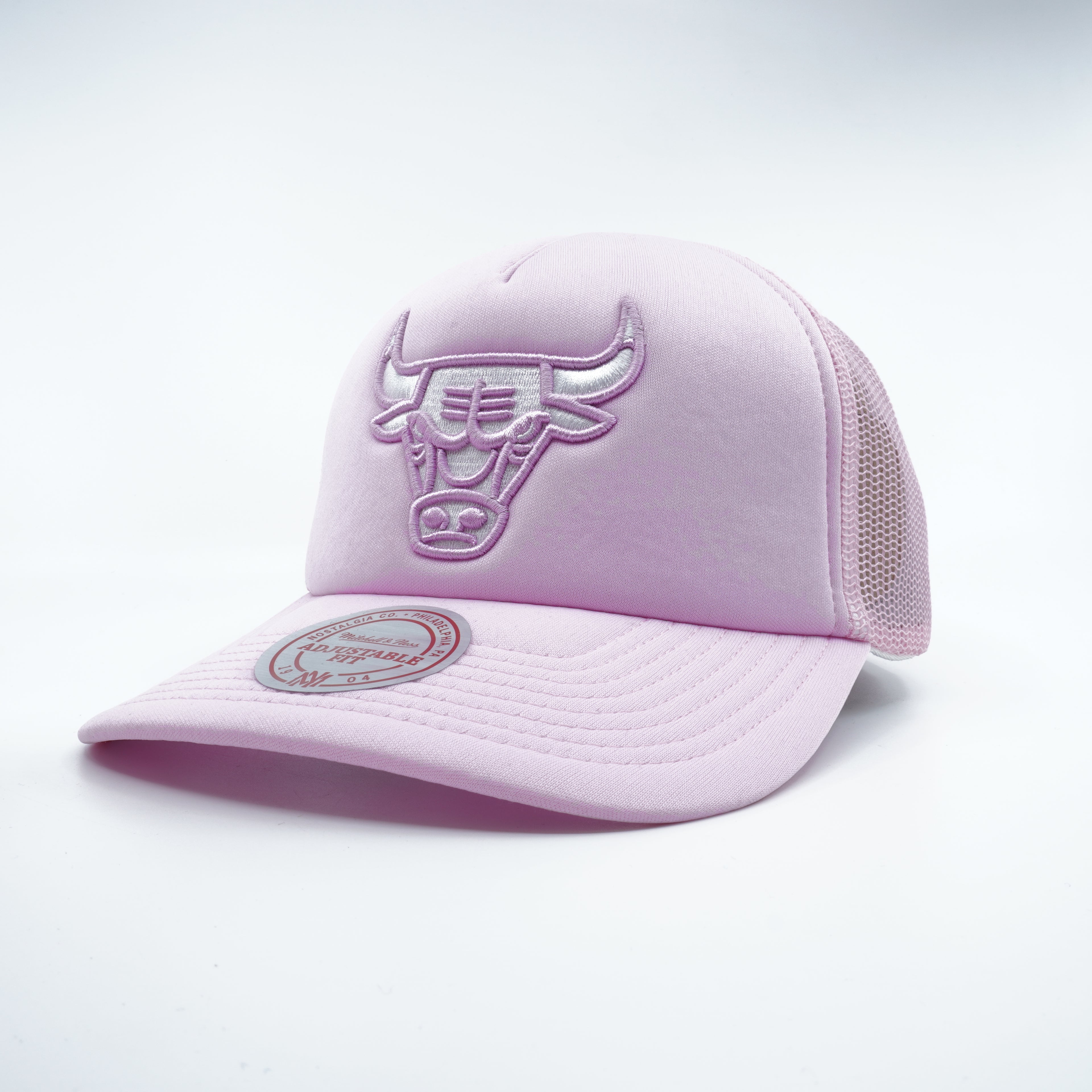 [5HSSLD21131-CBUPINK] MENS NBA CHICAGO BULLS PASTEL TRUCKER SNAPBACK