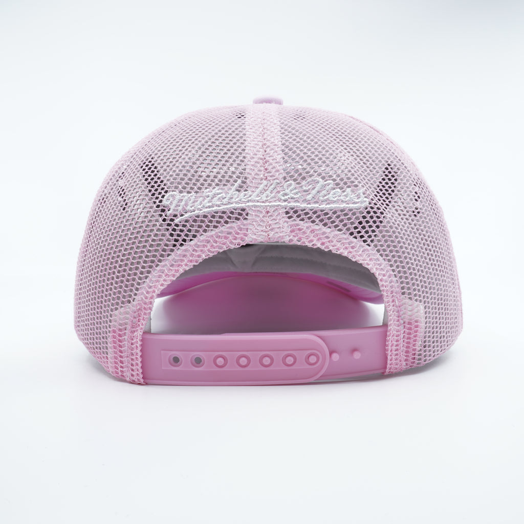 [5HSSLD21131-CBUPINK] MENS NBA CHICAGO BULLS PASTEL TRUCKER SNAPBACK