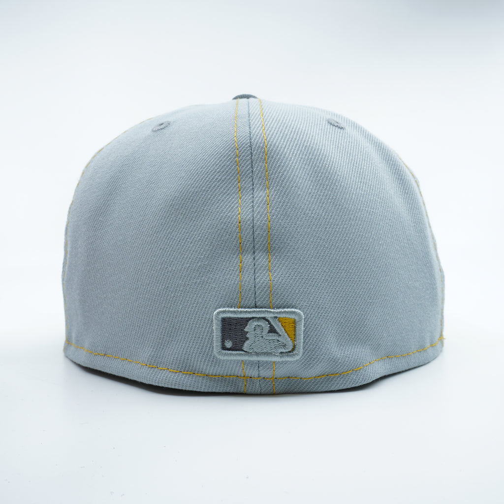 [60310877] MENS NEW ERA MLB OAKLAND ATHLETICS 5950 GRAY POP FITTED-GRAY