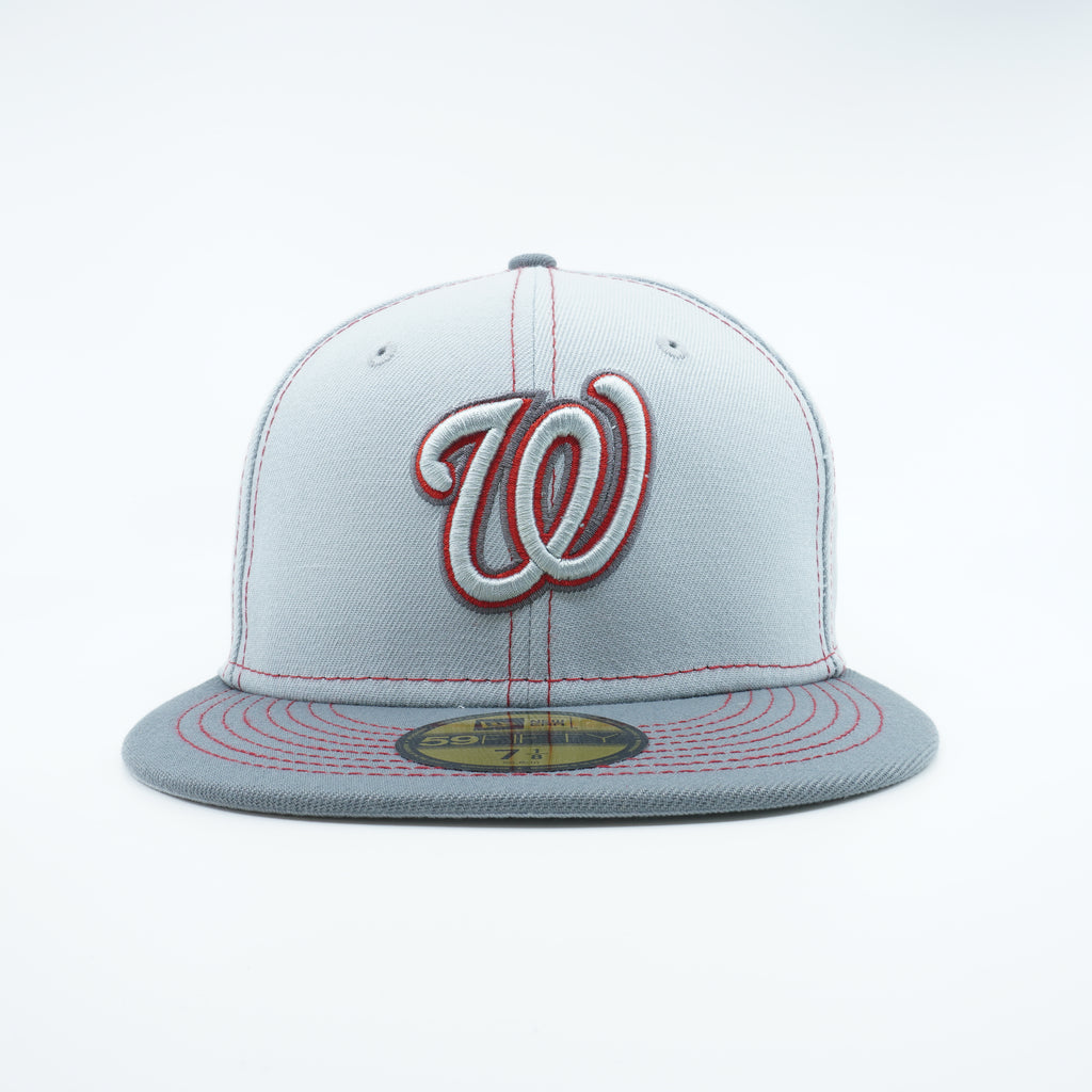 [60310898] MENS NEW ERA MLB WASHINGTON NATIONALS 5950 GRAY POP FITTED - GRAY