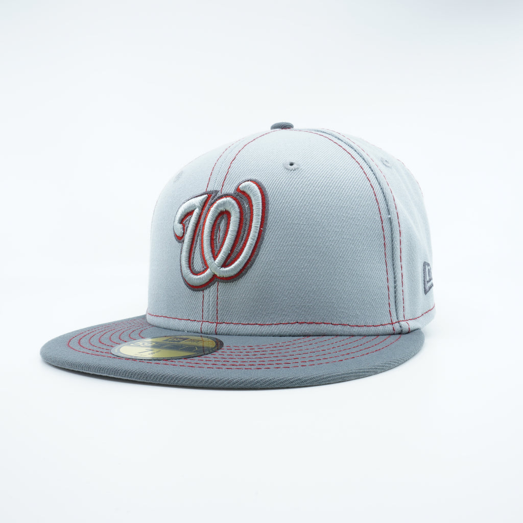 [60310898] MENS NEW ERA MLB WASHINGTON NATIONALS 5950 GRAY POP FITTED - GRAY