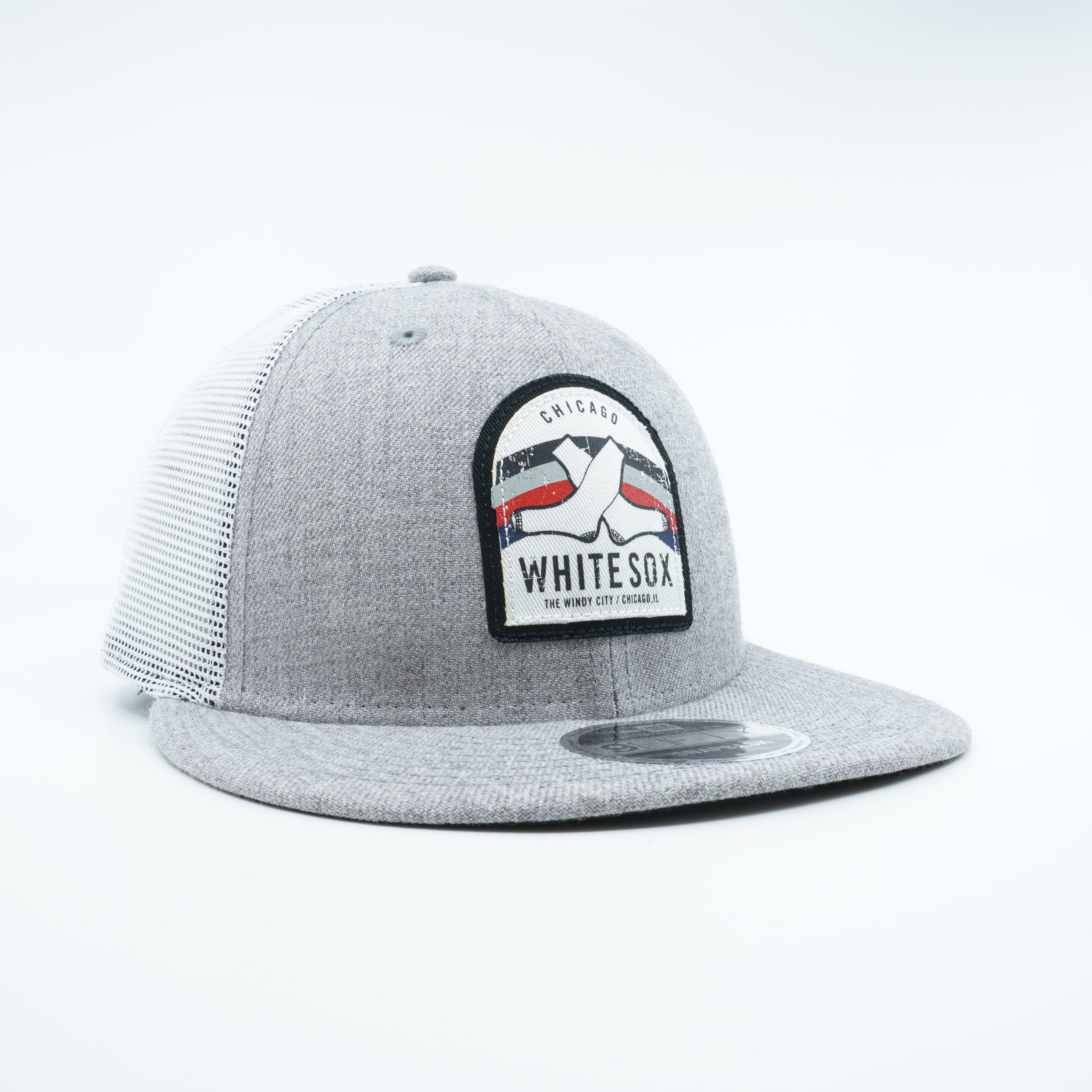 [60359734] MENS NEW ERA MLB CHICAGO WHITE SOX 950 TRUCKER SNAPBACK - GRAY/WHITE