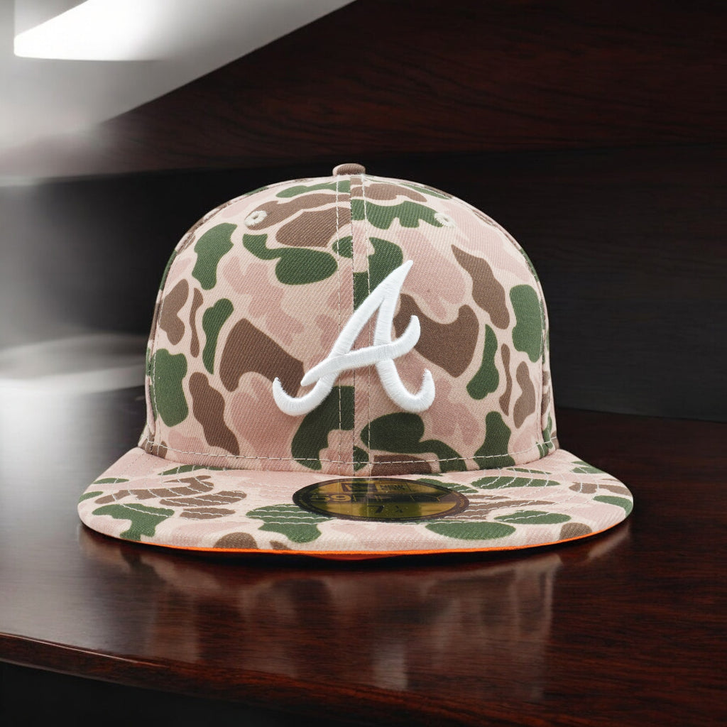 [60237936] MENS NEW ERA MLB ATLANTA BRAVES 5950 DUCK CAMO WS95 FITTED