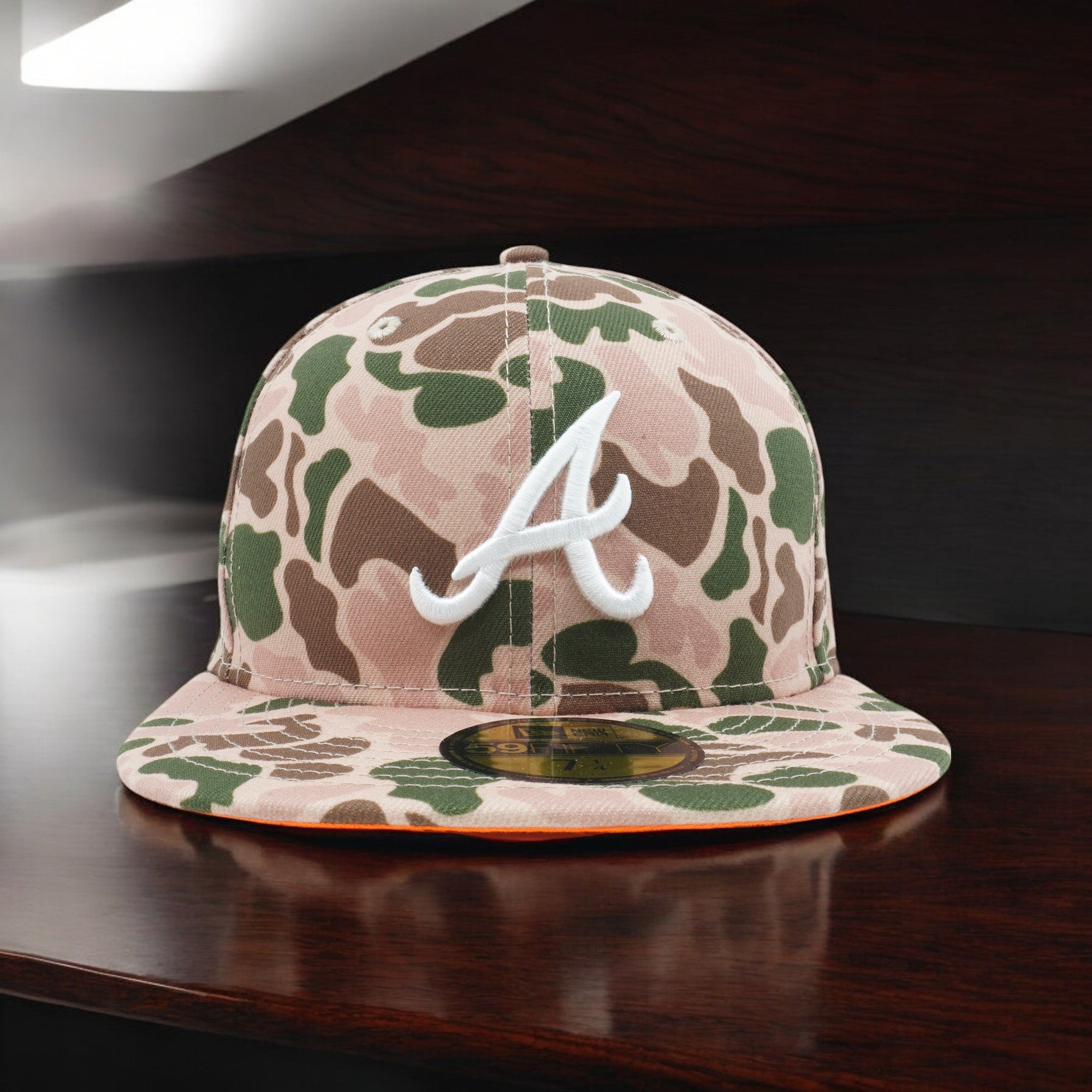 [60237936] MENS NEW ERA MLB ATLANTA BRAVES 5950 DUCK CAMO WS95 FITTED