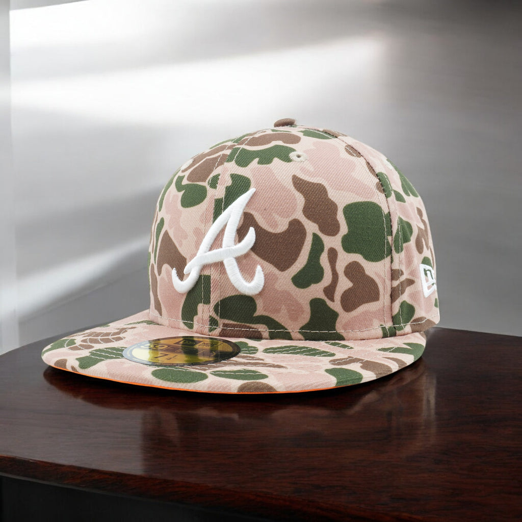 [60237936] MENS NEW ERA MLB ATLANTA BRAVES 5950 DUCK CAMO WS95 FITTED