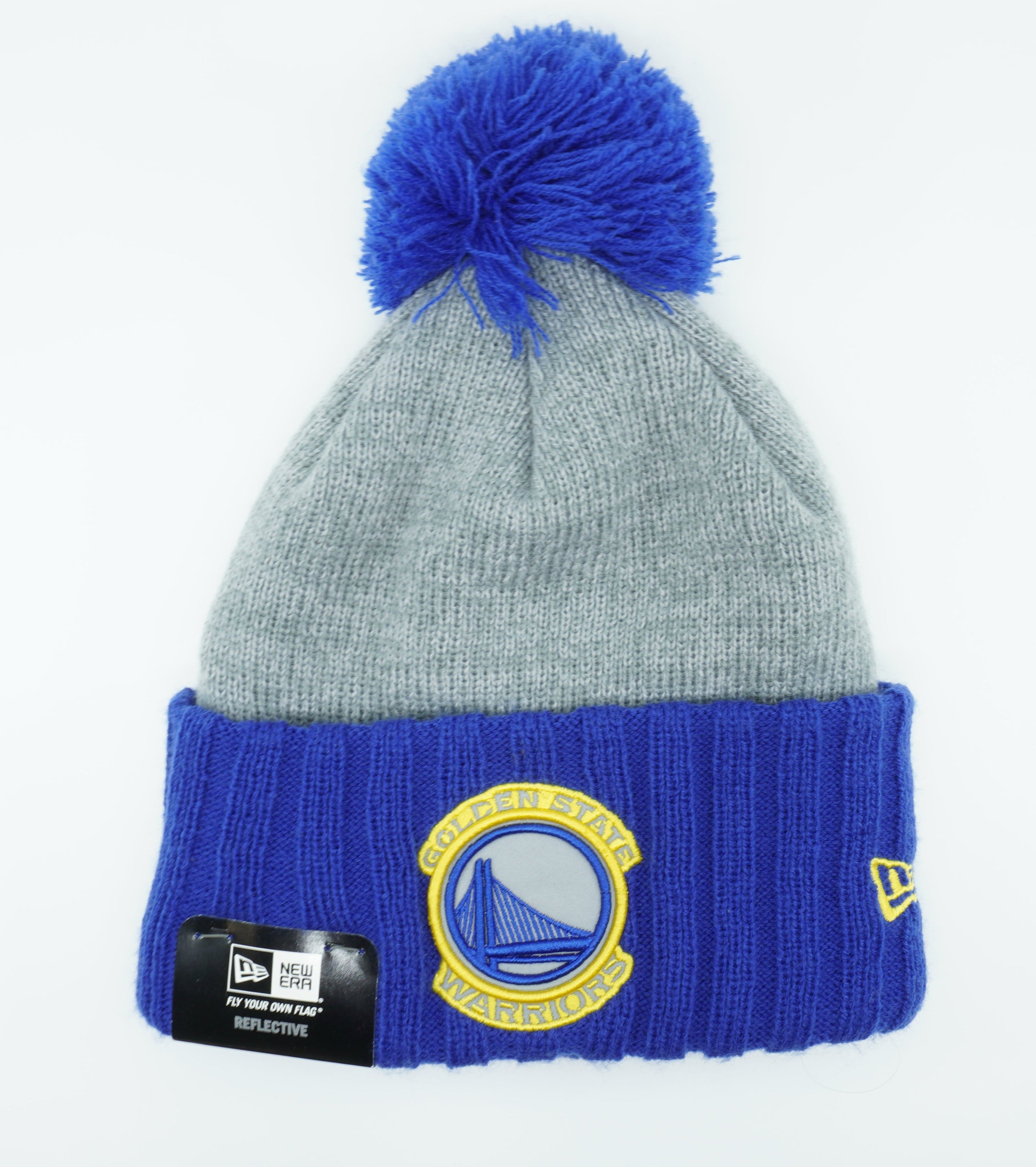 [80504440] MENS NEW ERA NBA GOLDEN STATE WARRIORS FLECTED FROST BEANIE
