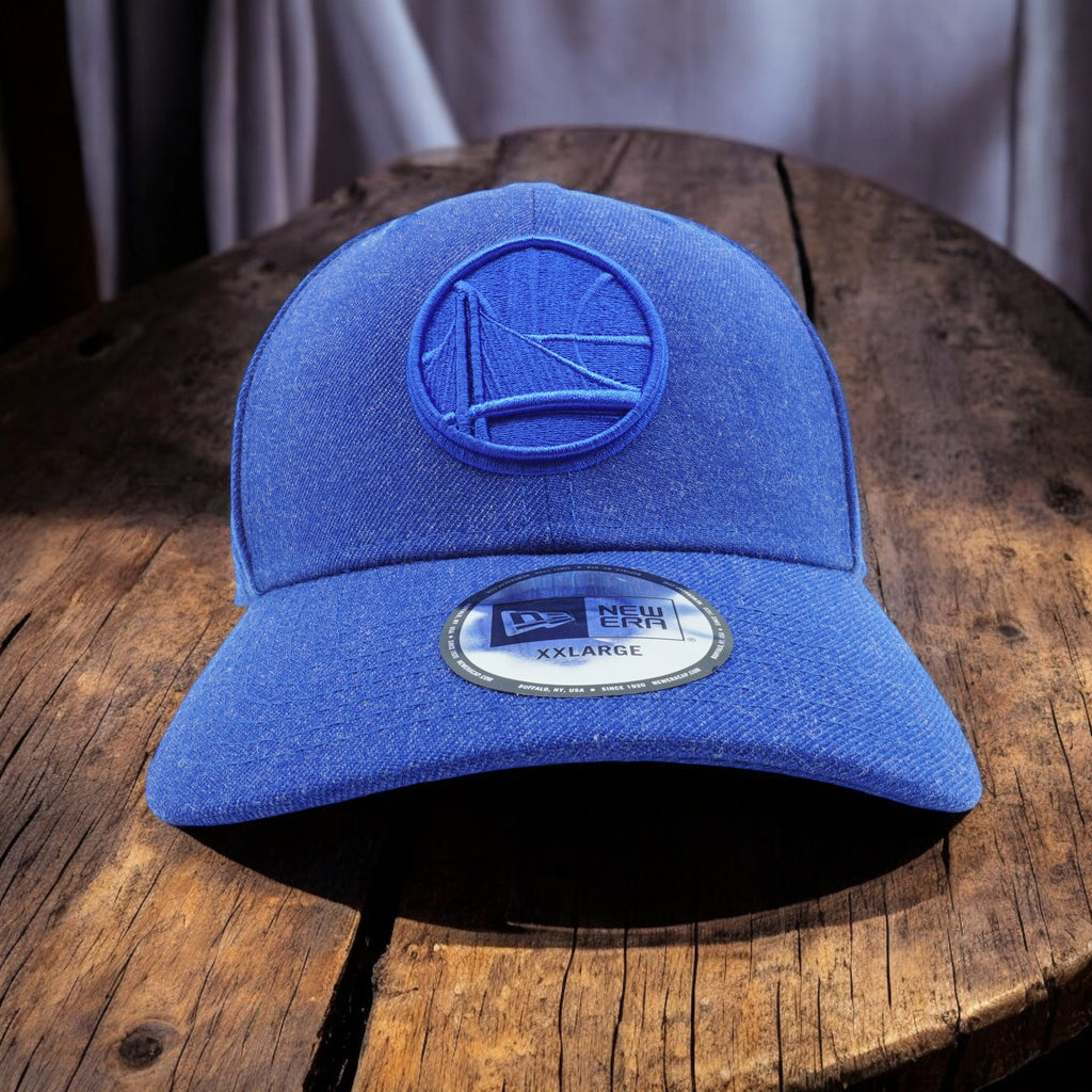 [80525788] MENS NEW ERA NBA GOLDEN STATE WARRIORS HEATHER HUE FITTED - BLUE