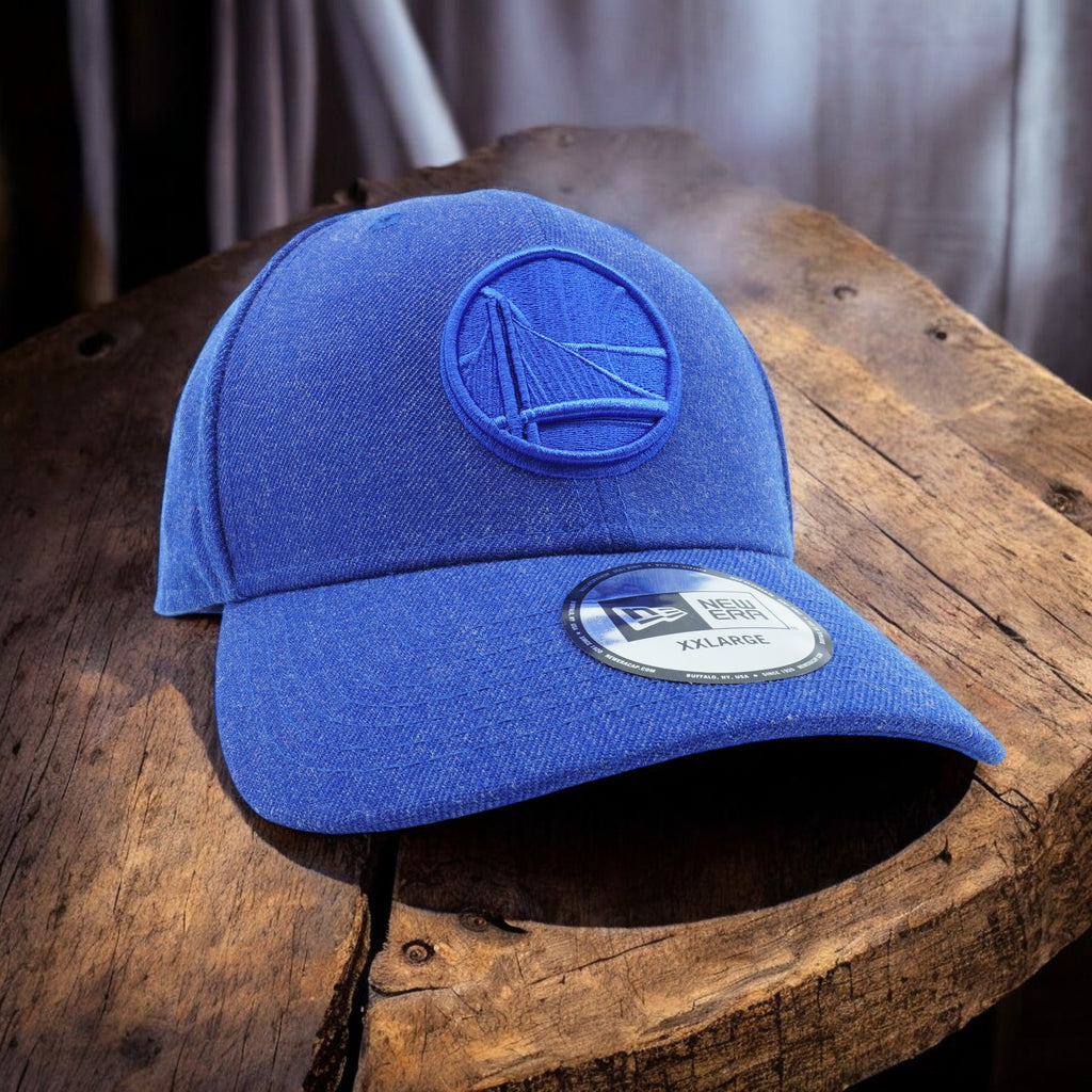 [80525788] MENS NEW ERA NBA GOLDEN STATE WARRIORS HEATHER HUE FITTED - BLUE