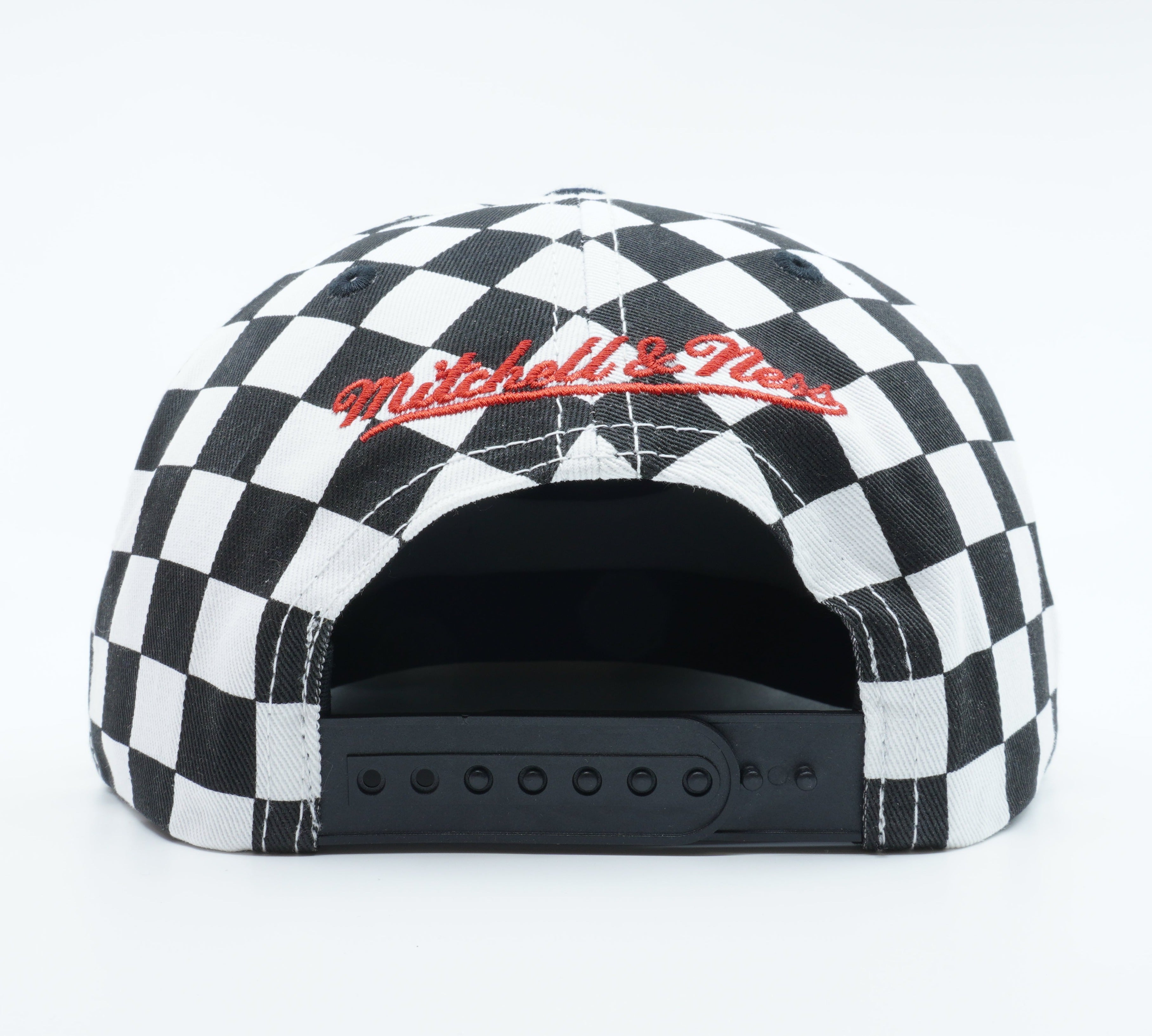 [BH7A4G-GSW-WMZL] MENS NBA GOLDEN STATE WARRIORS CHECKED B&W CROW SNAPBACK
