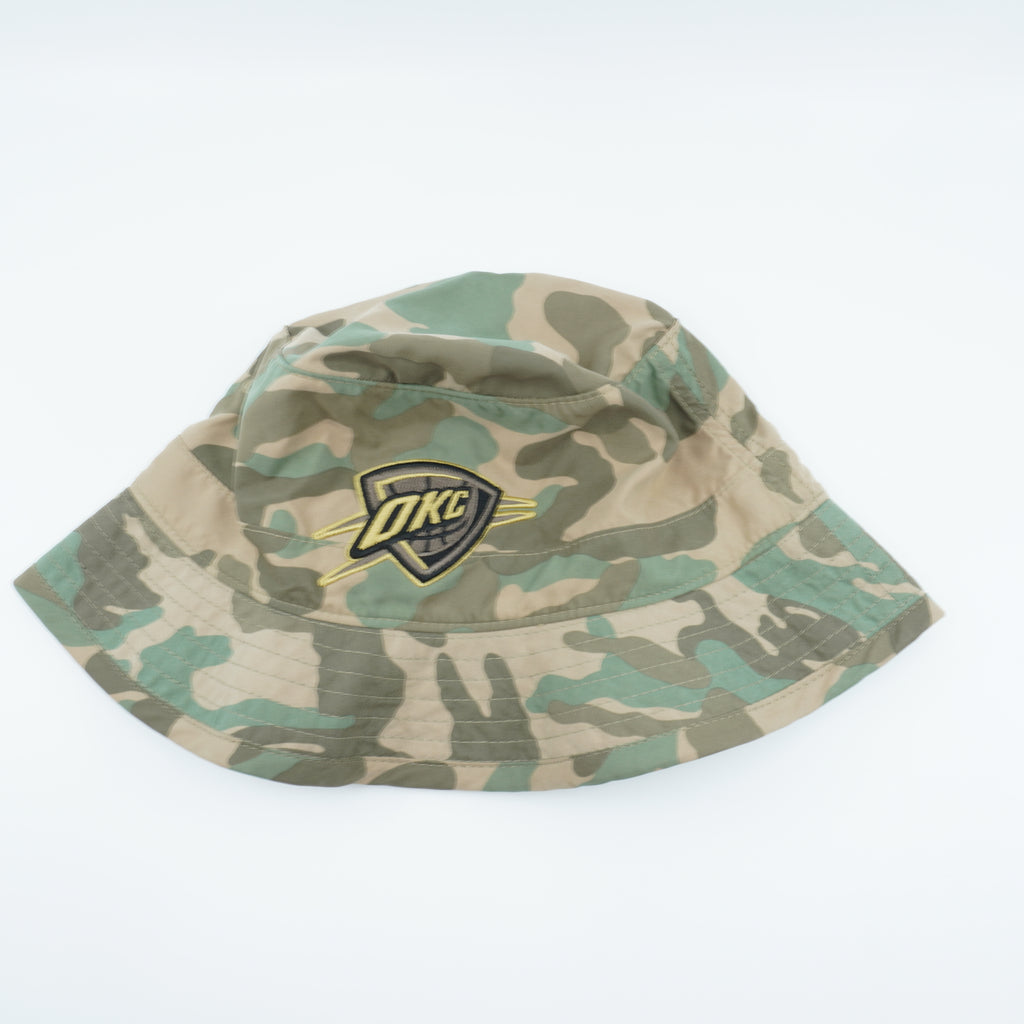 [U221Z-CAM-H-5OKCIT] MENS NBA OKLAHOMA CITY THUNDER CAMOUFLAGE AMBUSH BUCKET HAT