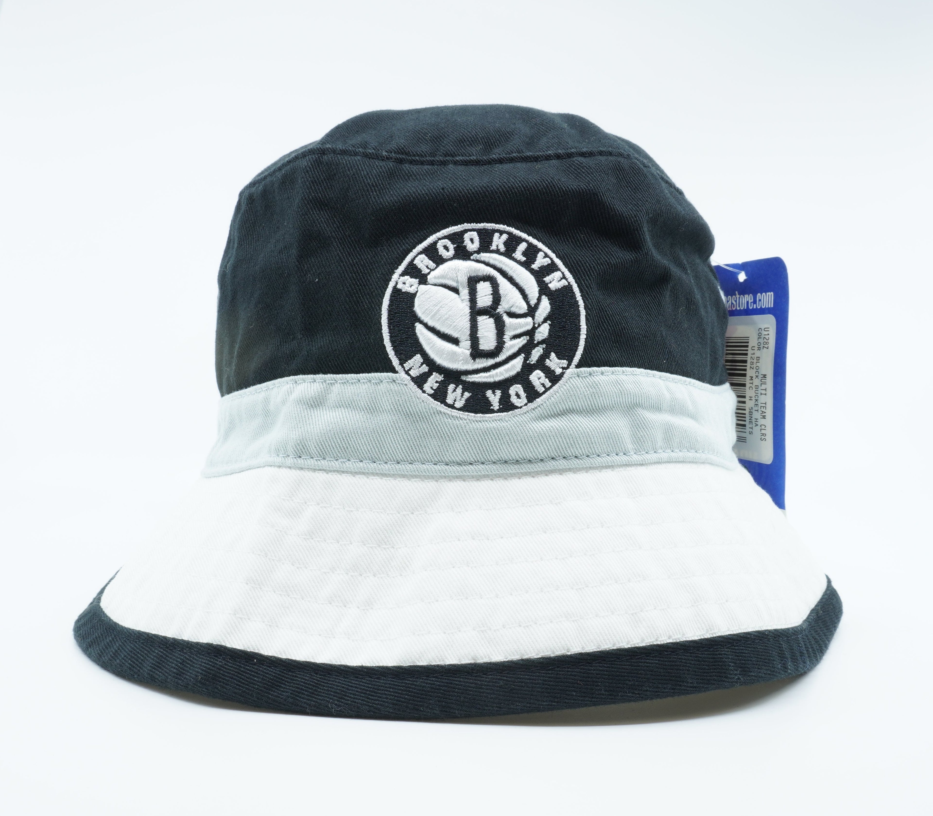 [U128Z-MTC-H-5BNETS] MENS MITCHELL & NESS NBA BROOKLYN NETS COLOR BLOCK BUCKET